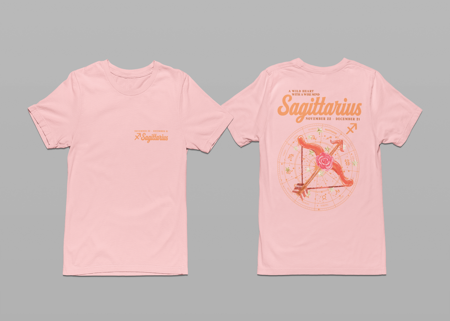Sagittarius Zodiac T-Shirt – A Wild Heart With a Wise Mind