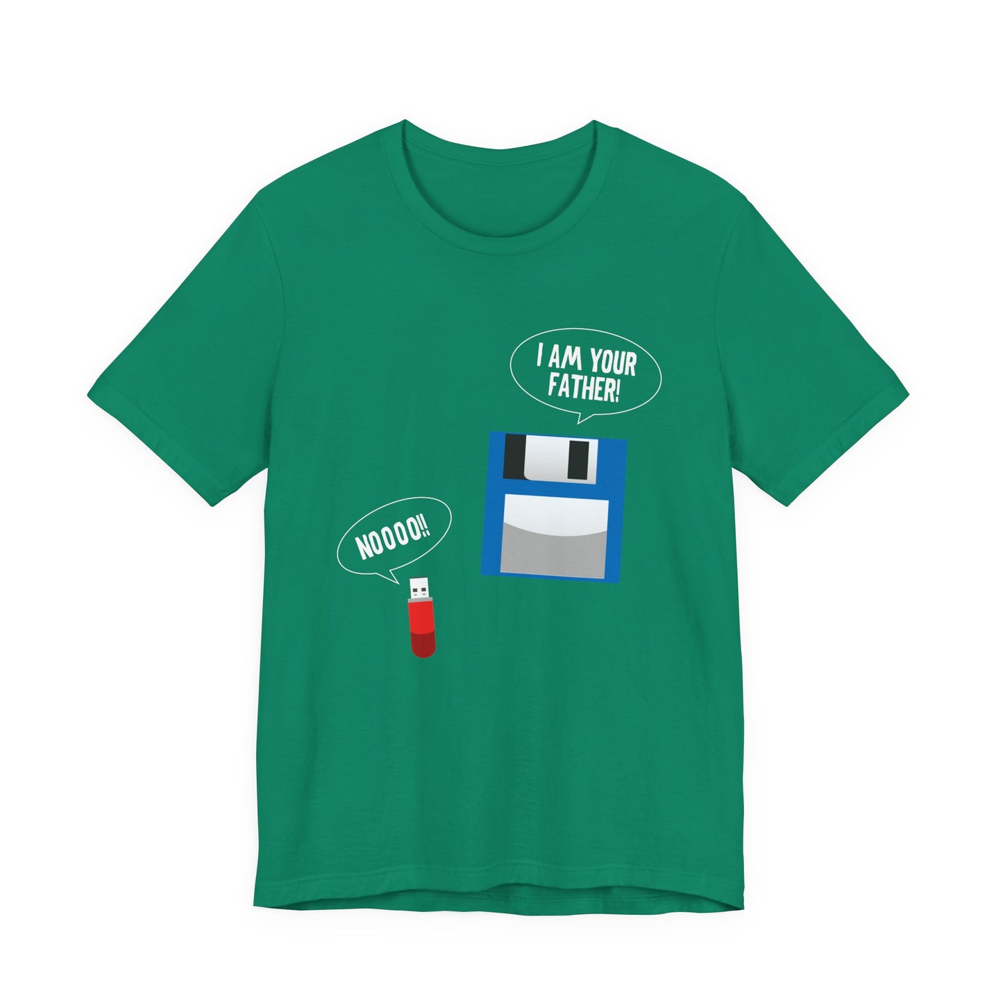 Funny Floppy Disk and USB Drive T-Shirt – I’m Your Father Retro Tech Meme