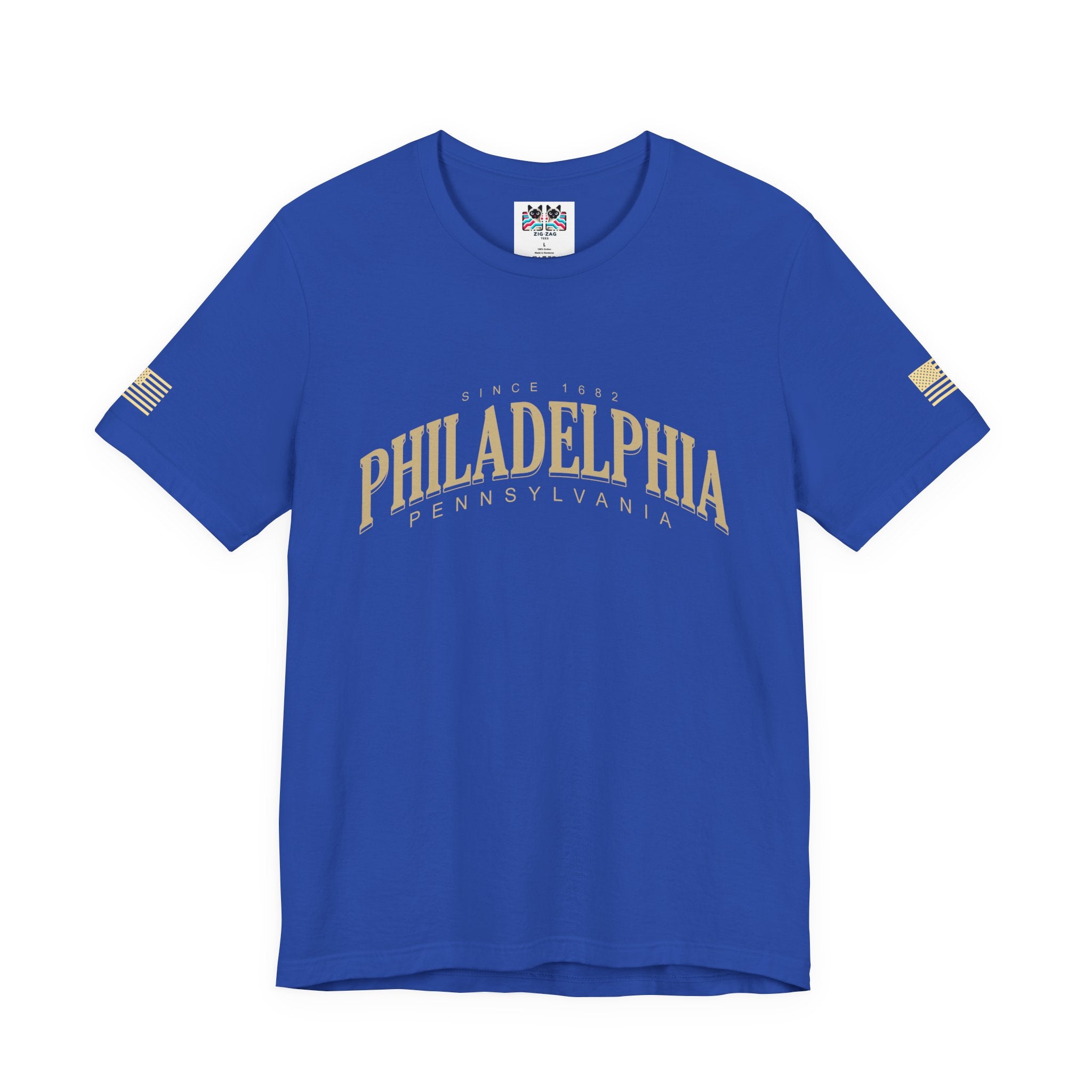 Philadelphia Pennsylvania Since 1682 T-Shirt – Faded Arch Vintage Typography Tee