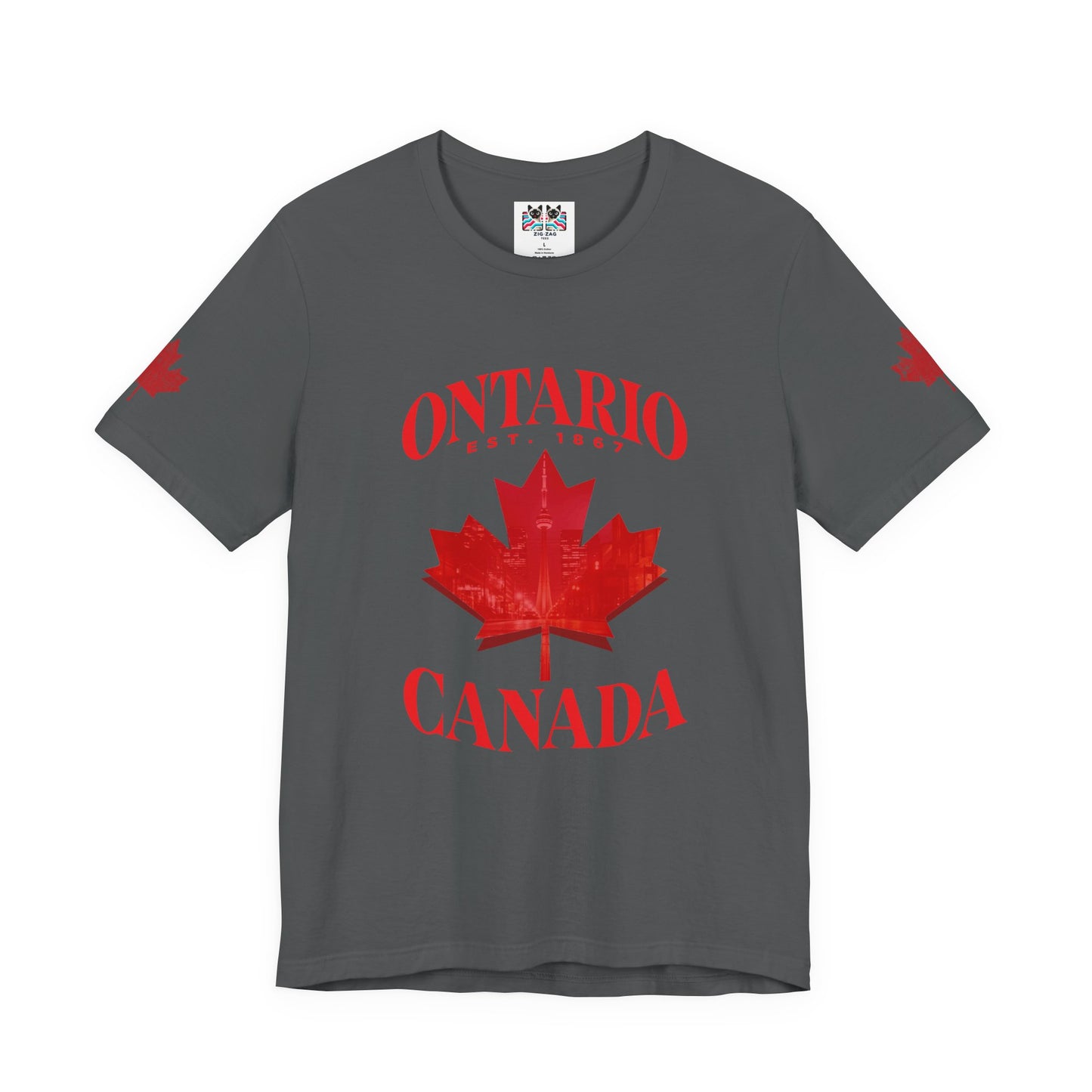 Ontario Skyline Maple Leaf T-Shirt