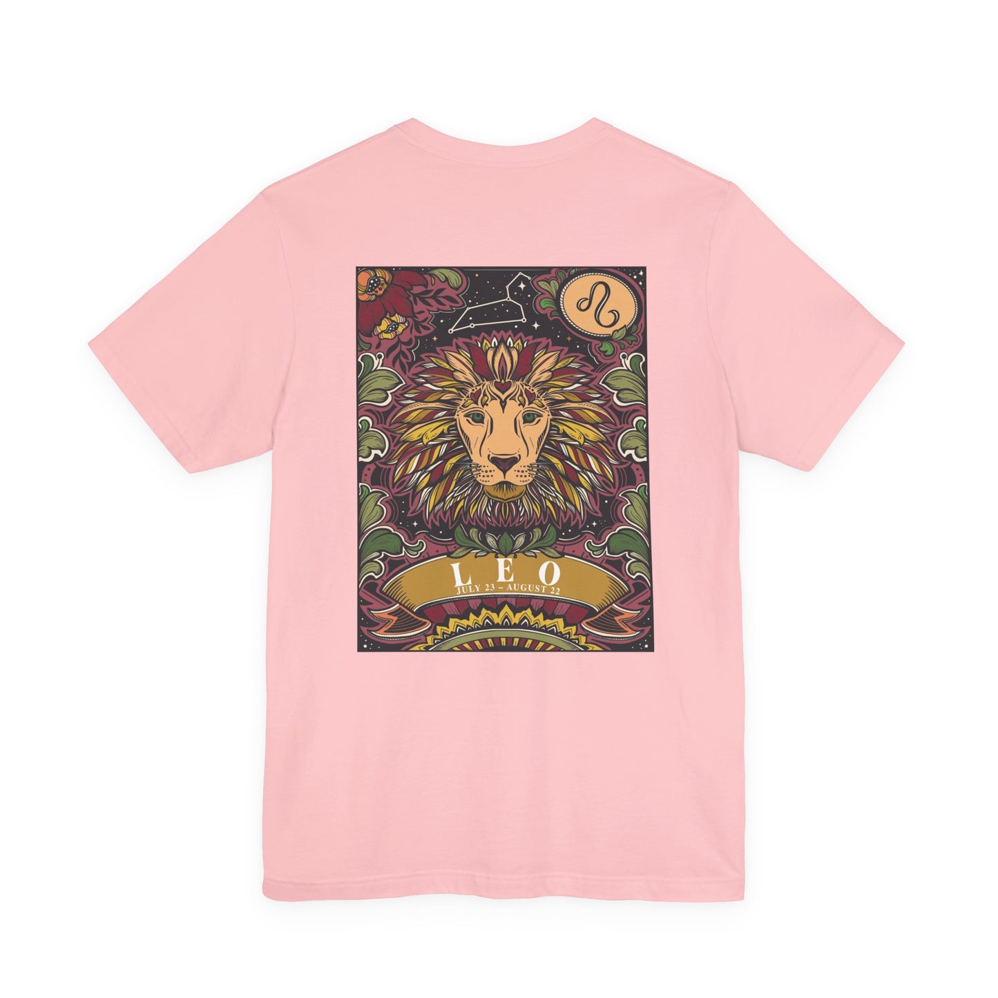 Leo Constellation & Floral Zodiac T-Shirt – July 23 to August 22