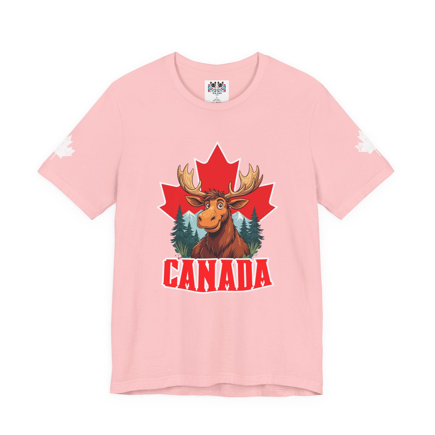 Canada Maple Moose Cartoon T-Shirt