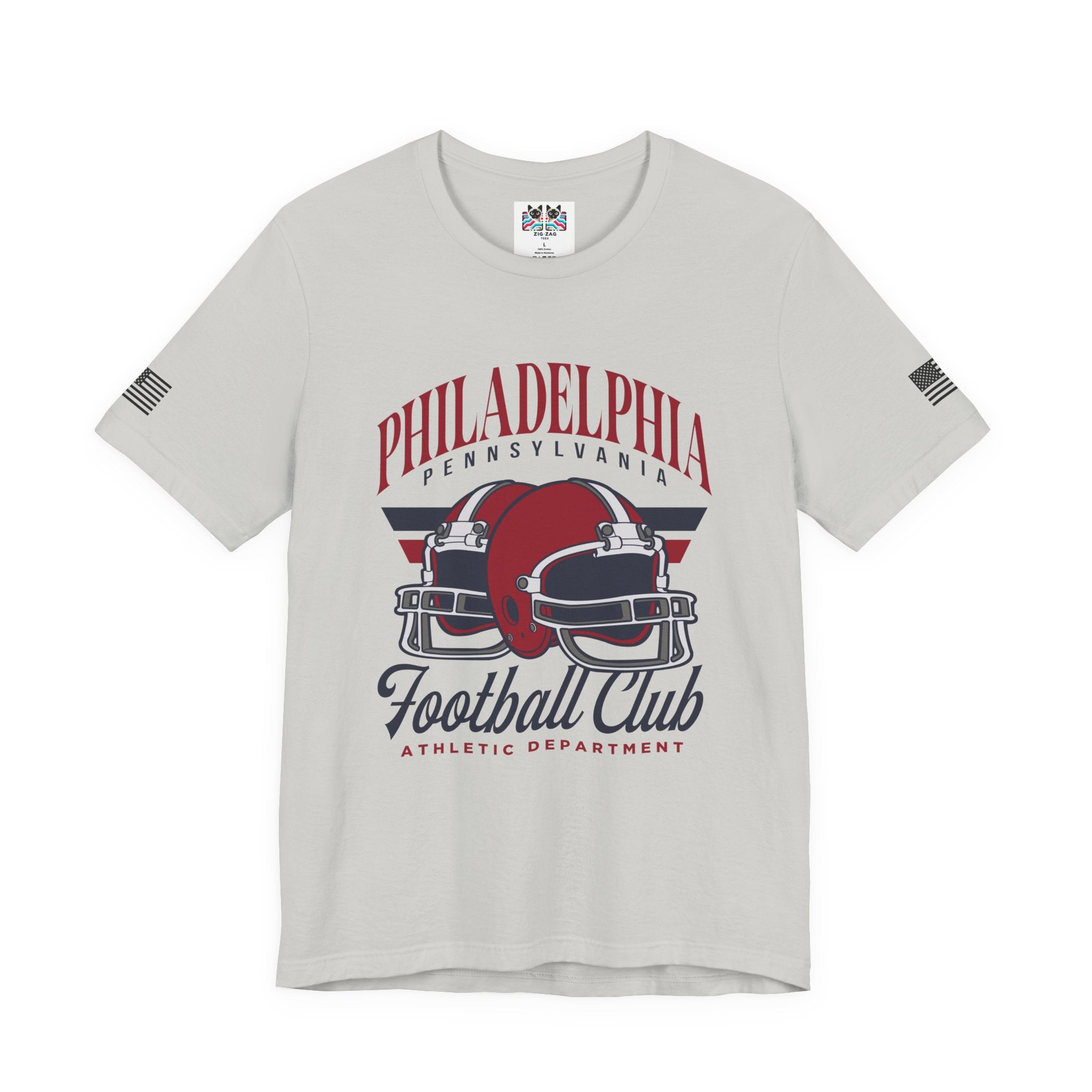 Philadelphia Pennsylvania Football Club T-Shirt – Athletic Department Dual Helmet Graphic Tee