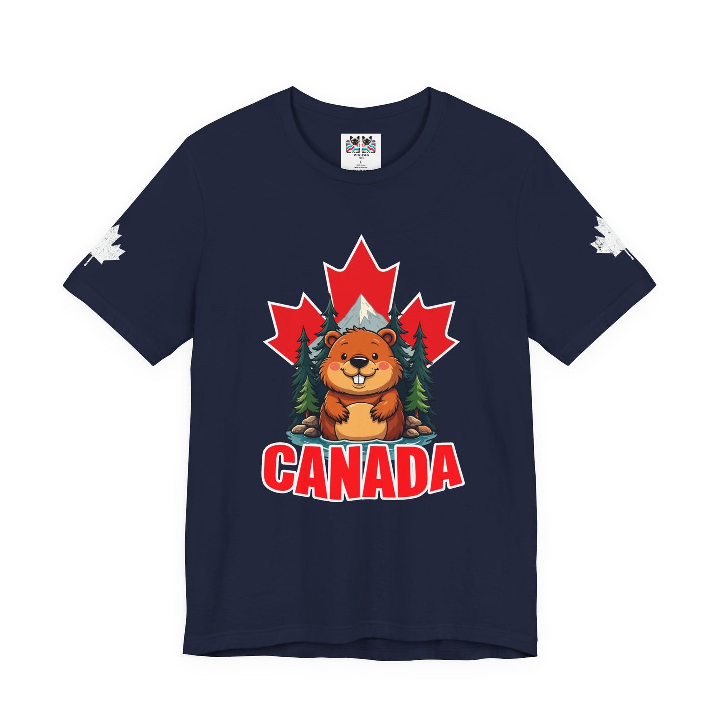 Canada Maple Beaver Cartoon T-Shirt