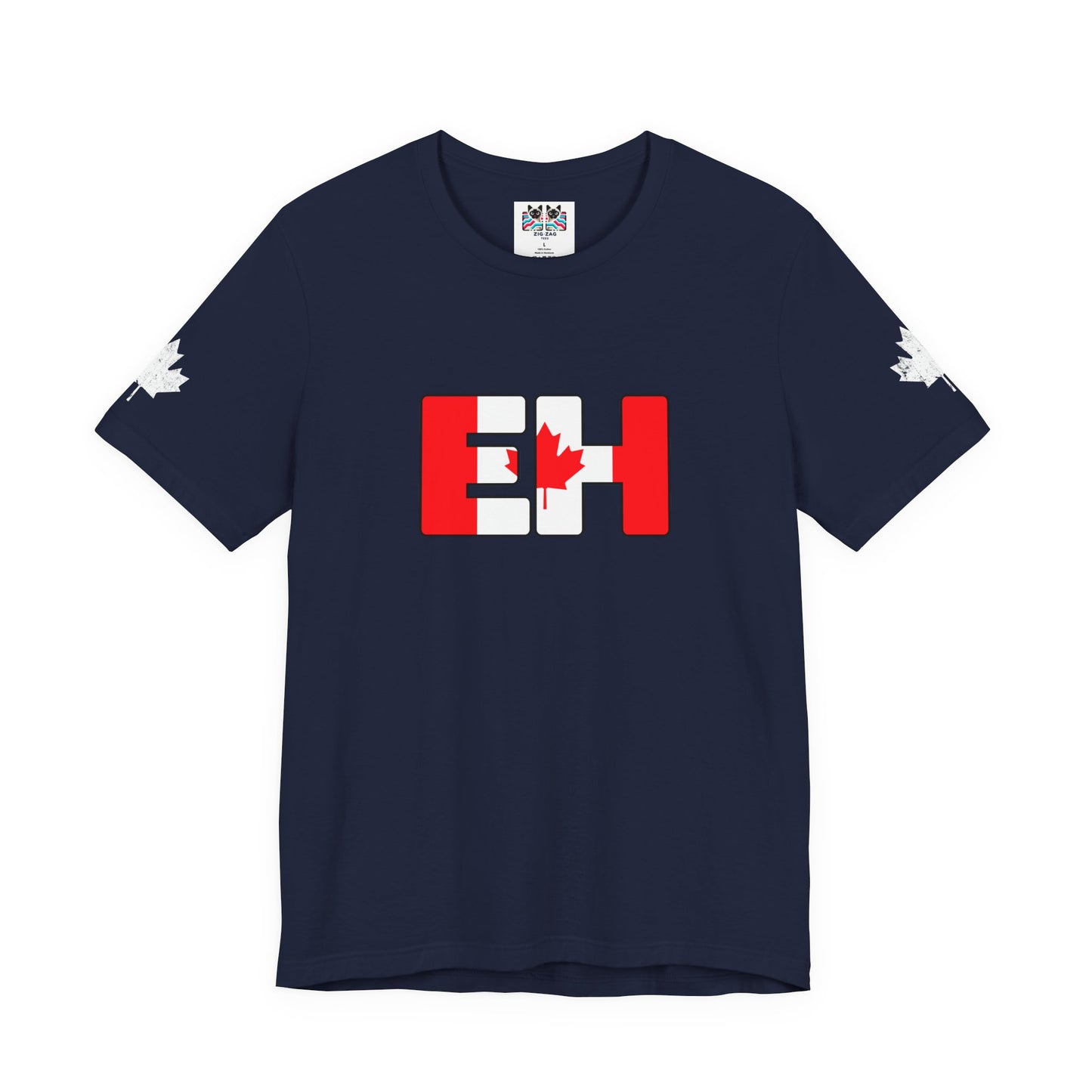 Canada EH Flag Maple Sleeve T-Shirt