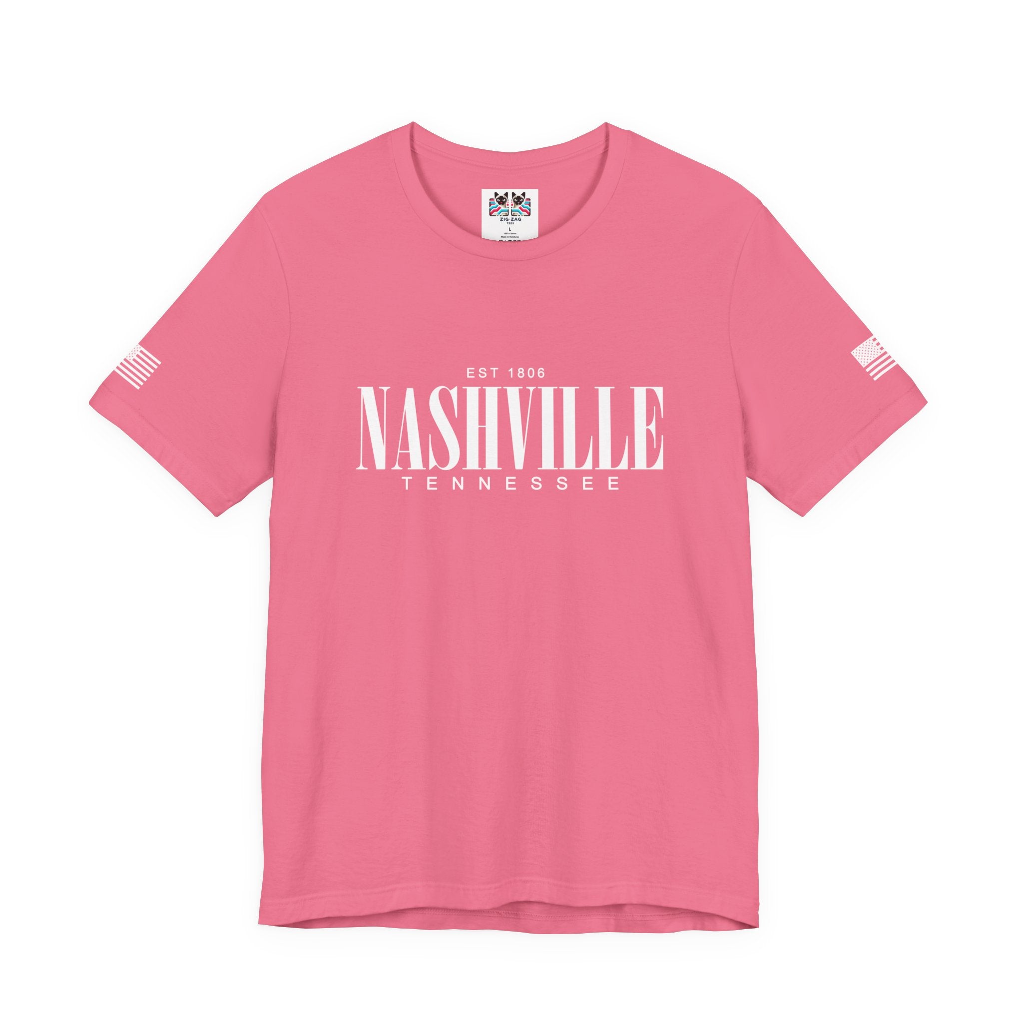 Nashville Tennessee EST 1806 T-Shirt – Bold Serif Clean Typography Tee
