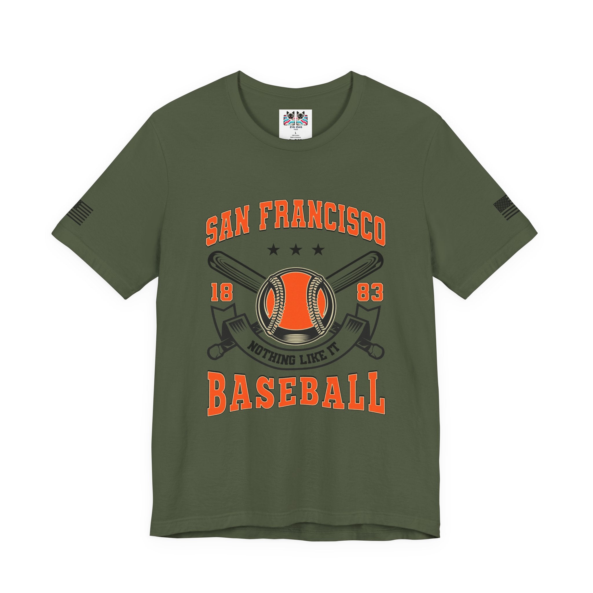 San Francisco Baseball T-Shirt, 1883 Nothing Like It Crest Badge Tee, SF Baseball Fan Shirt, Retro Vintage Sports Gift, Unisex