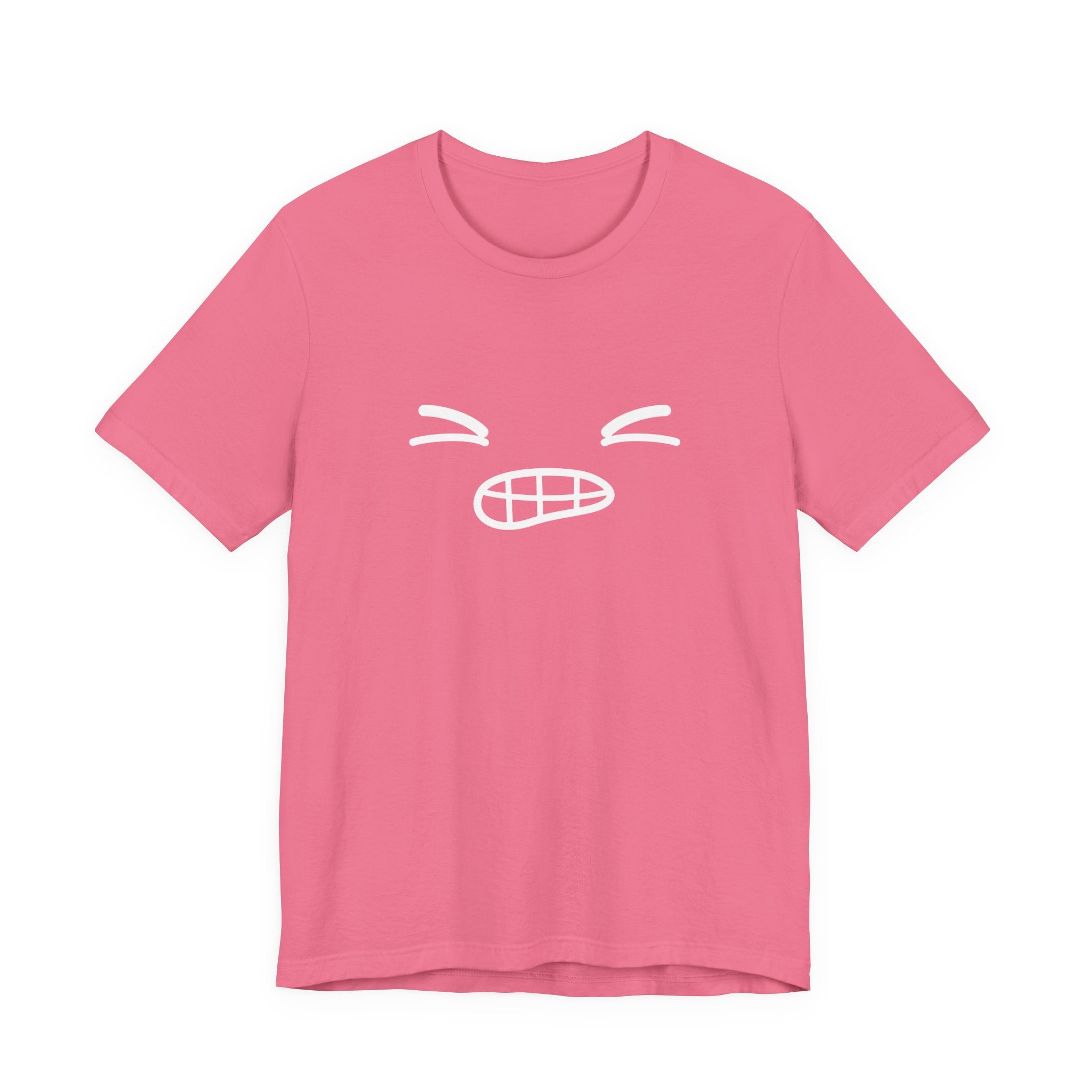 Minimalist Bold Expression T-Shirt – Black Tee with Bold Face Graphic