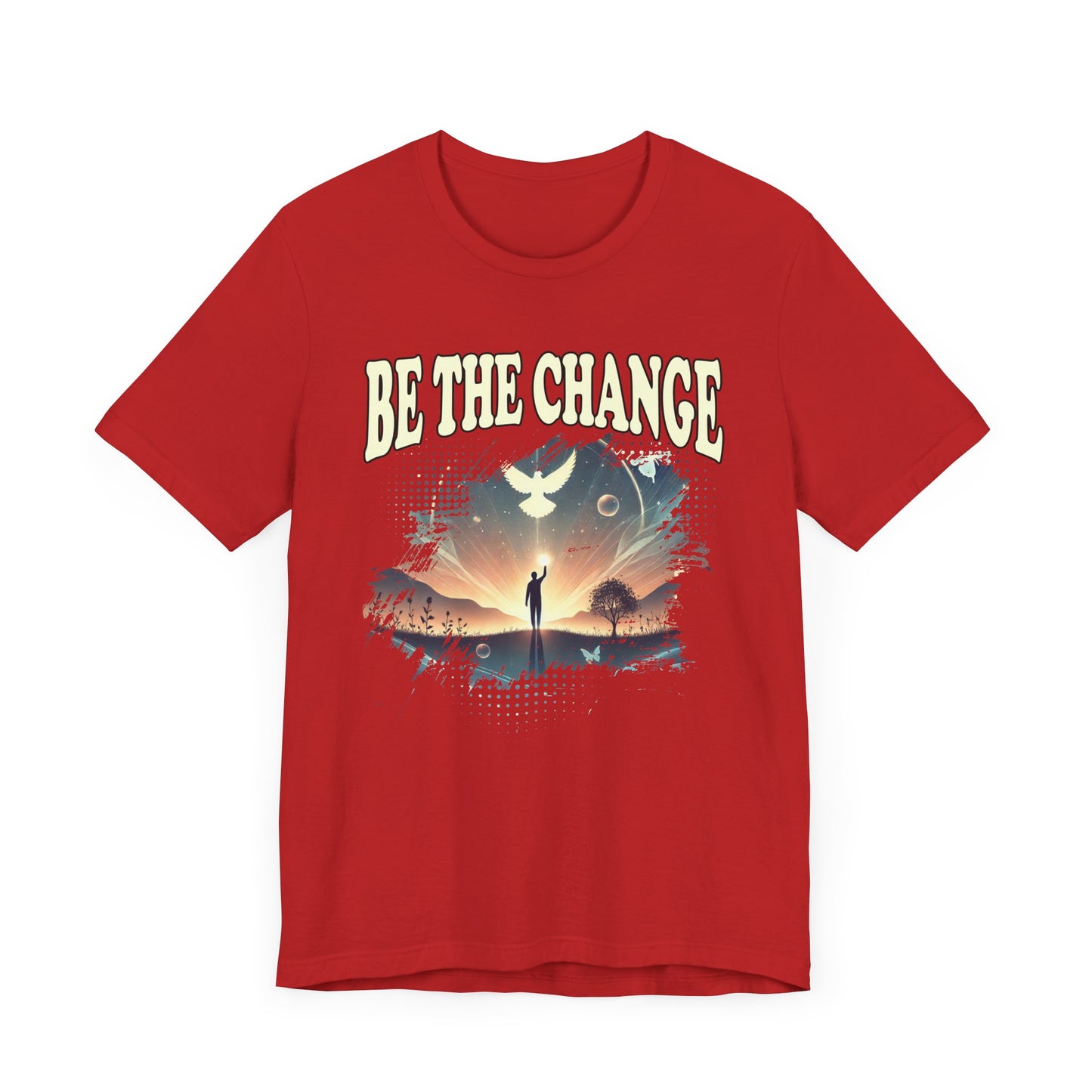 Be the Change | Walking Toward Sunset & White Pigeon T-Shirt