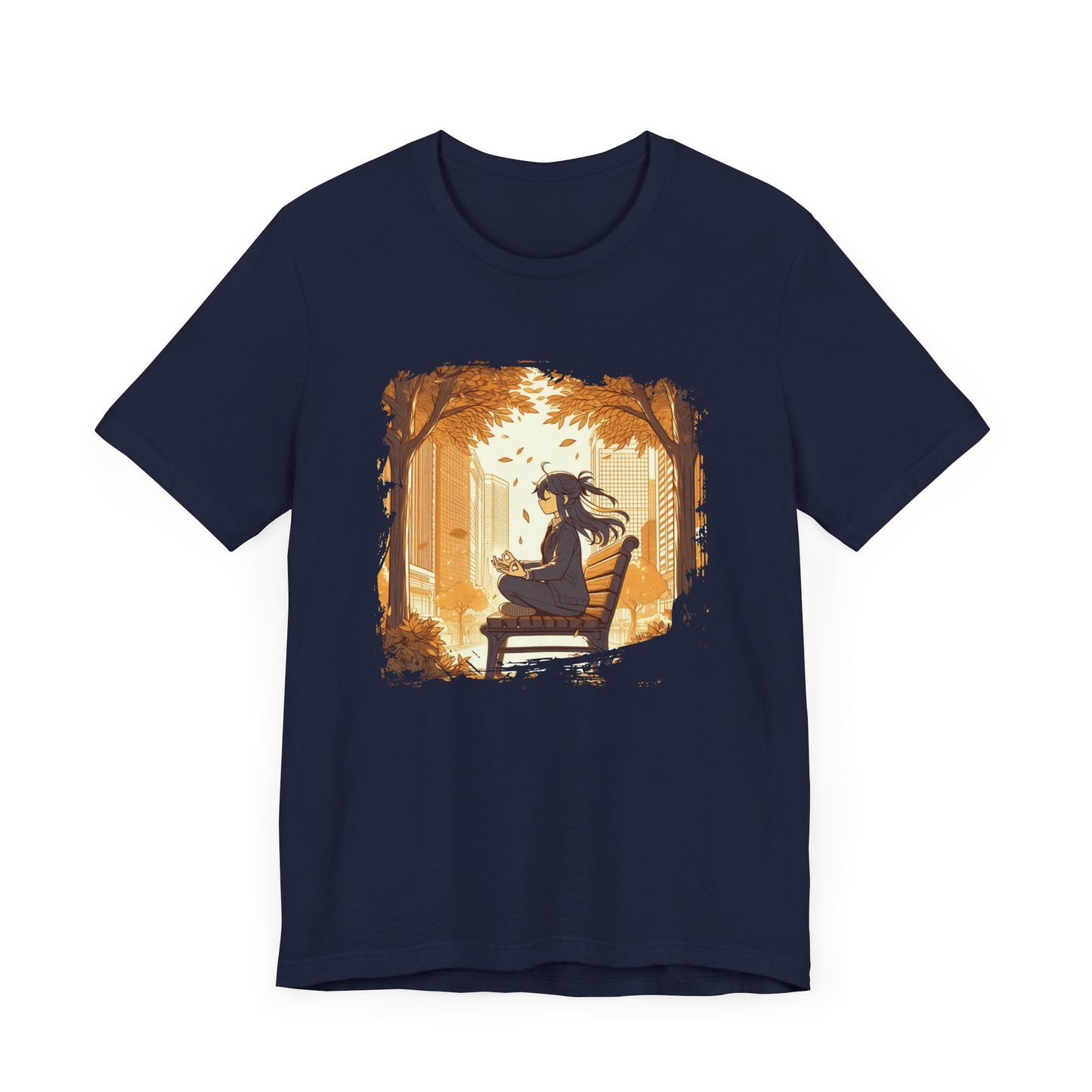 Urban Nature Meditating Girl Peace in the City T-Shirt