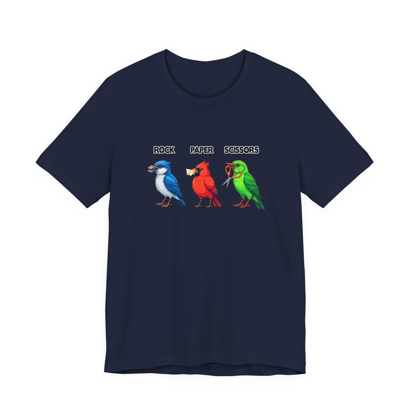Rock Paper Scissors Bird Paw Tshirt Funny Avian Game Design