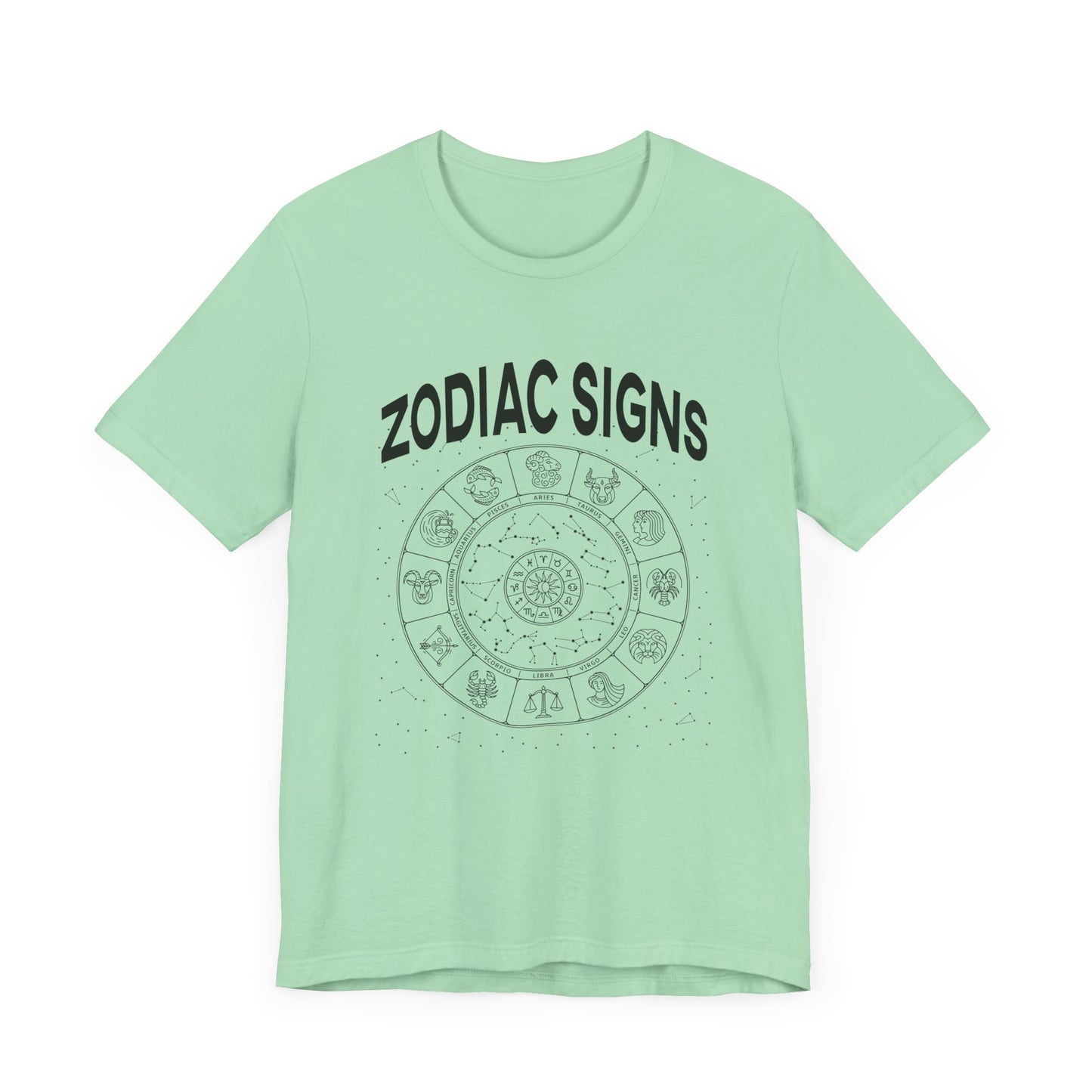 The Zodiac and the Stars Tee, Astrology Graphic Shirt, Celestial Alignment Top, Horoscope Energy Tee, Cosmic Belief Gift