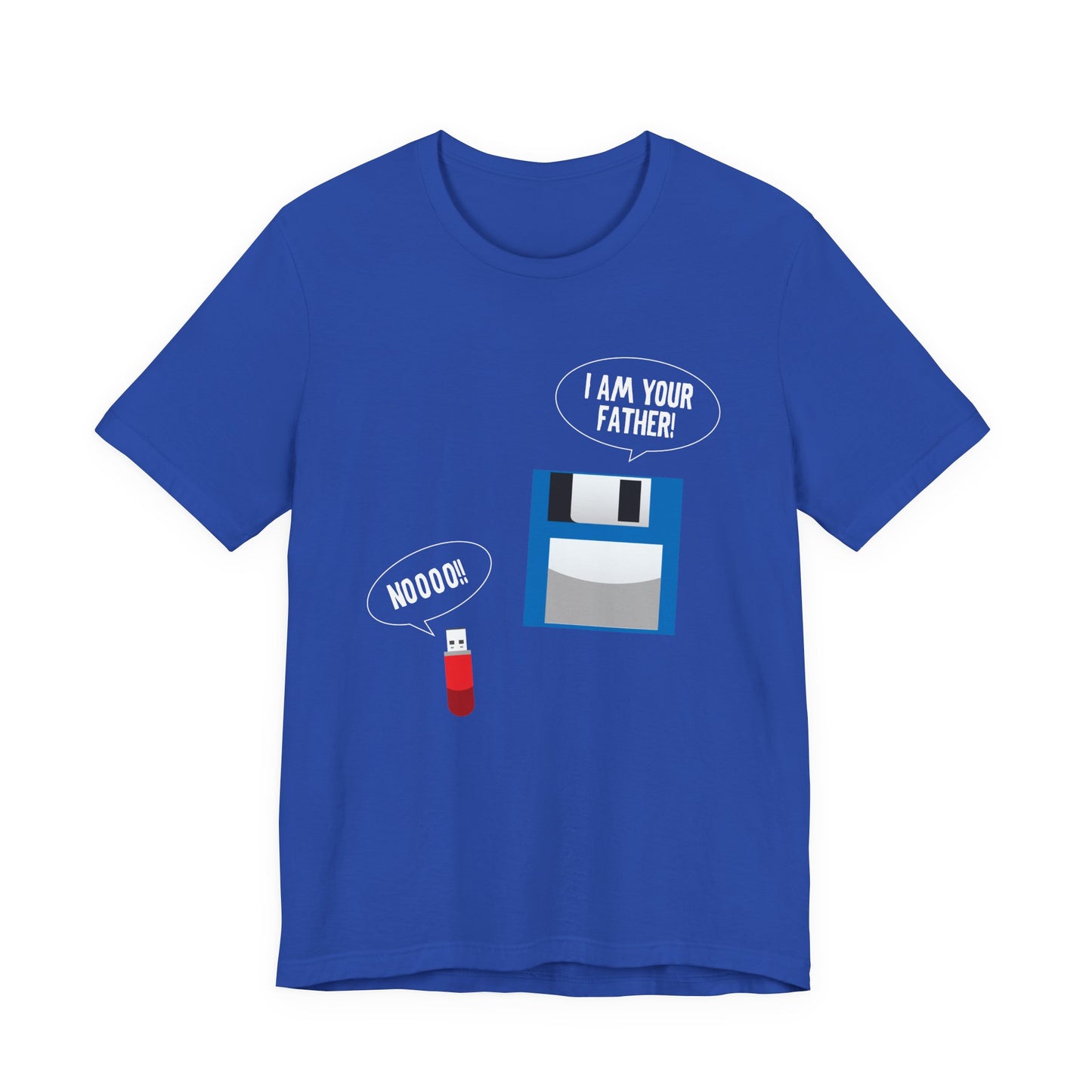 Funny Floppy Disk and USB Drive T-Shirt – I’m Your Father Retro Tech Meme
