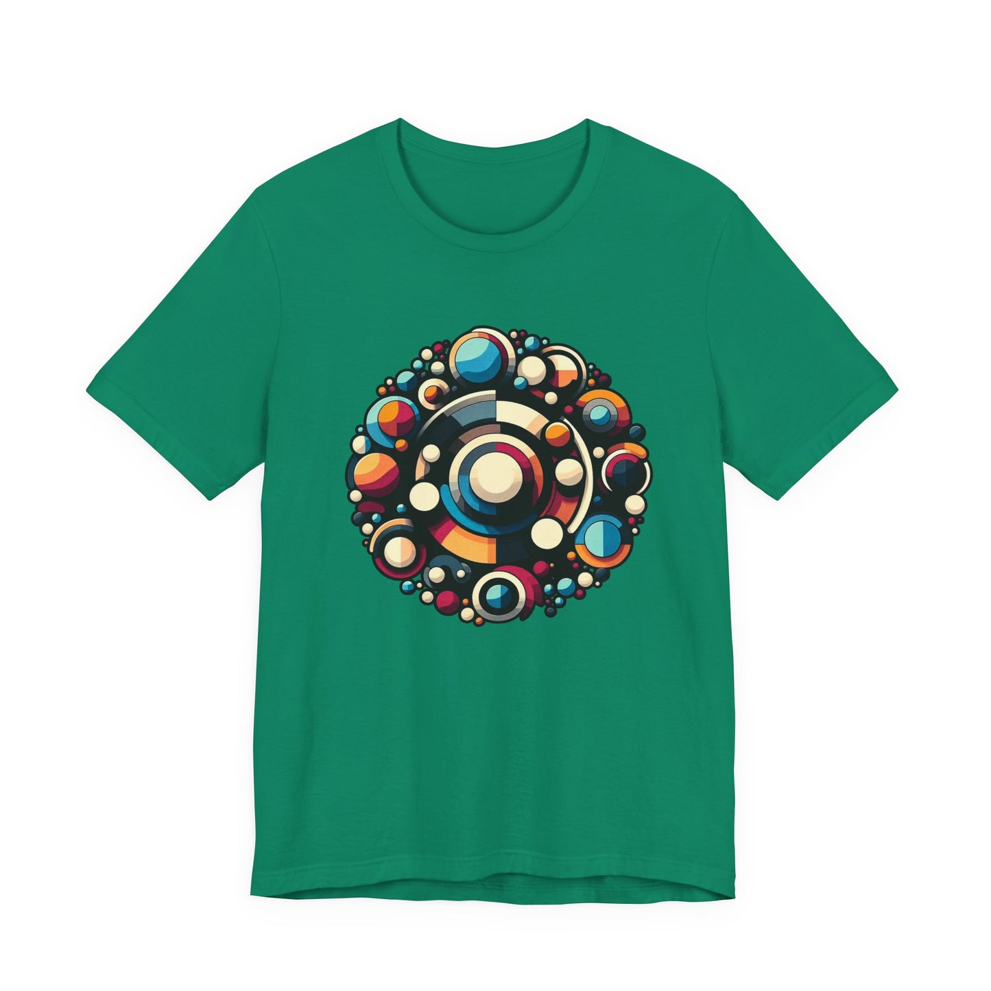 Circular Harmony – Colorful Circles Pattern Graphic T-Shirt
