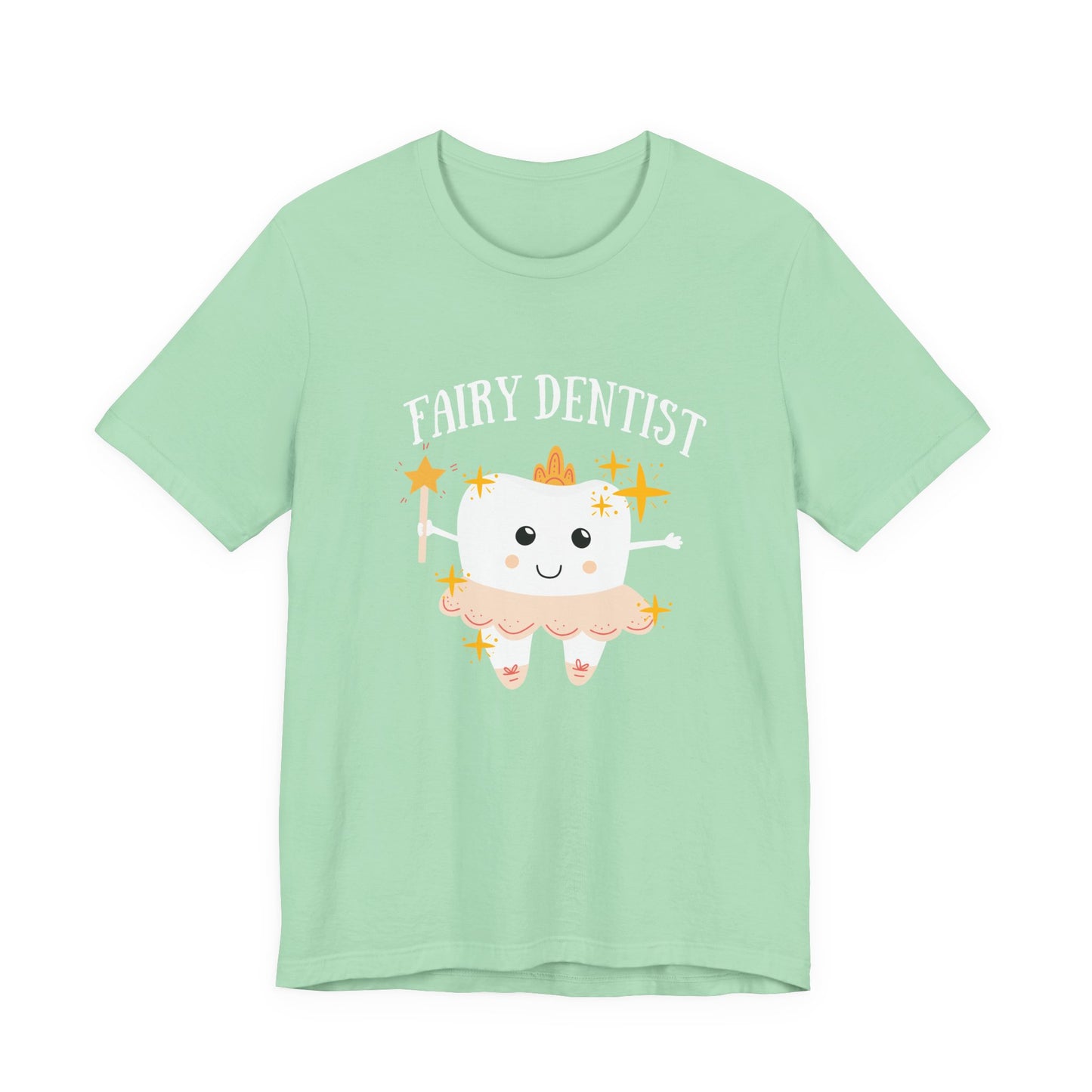 Fairy Dentist T Shirt Large Smiling Tooth with Wand and Fairy Costume