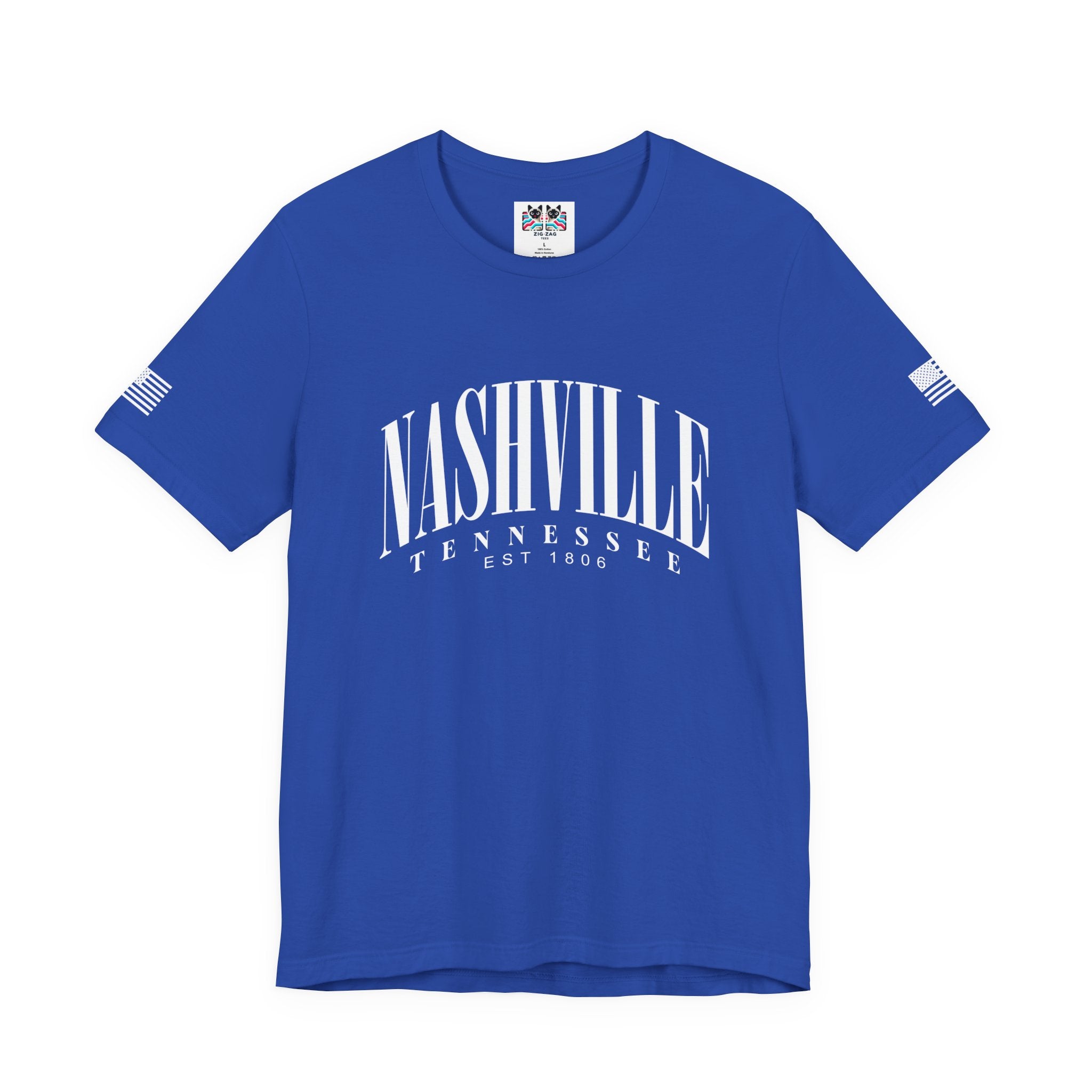 Nashville Tennessee T-Shirt – Arched Varsity EST 1806 Typography Tee