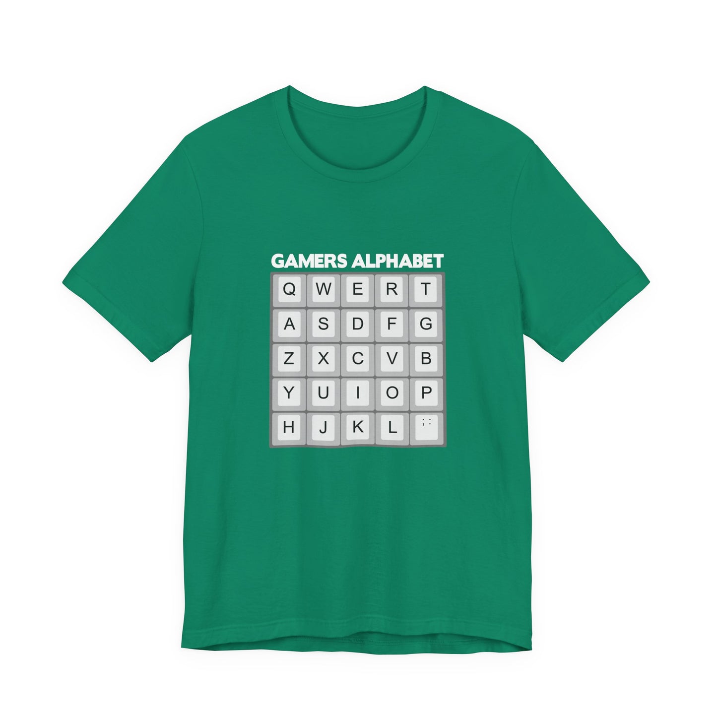 Gamers Alphabet T-Shirt – Funny Keyboard Gamer Essential Graphic Tee