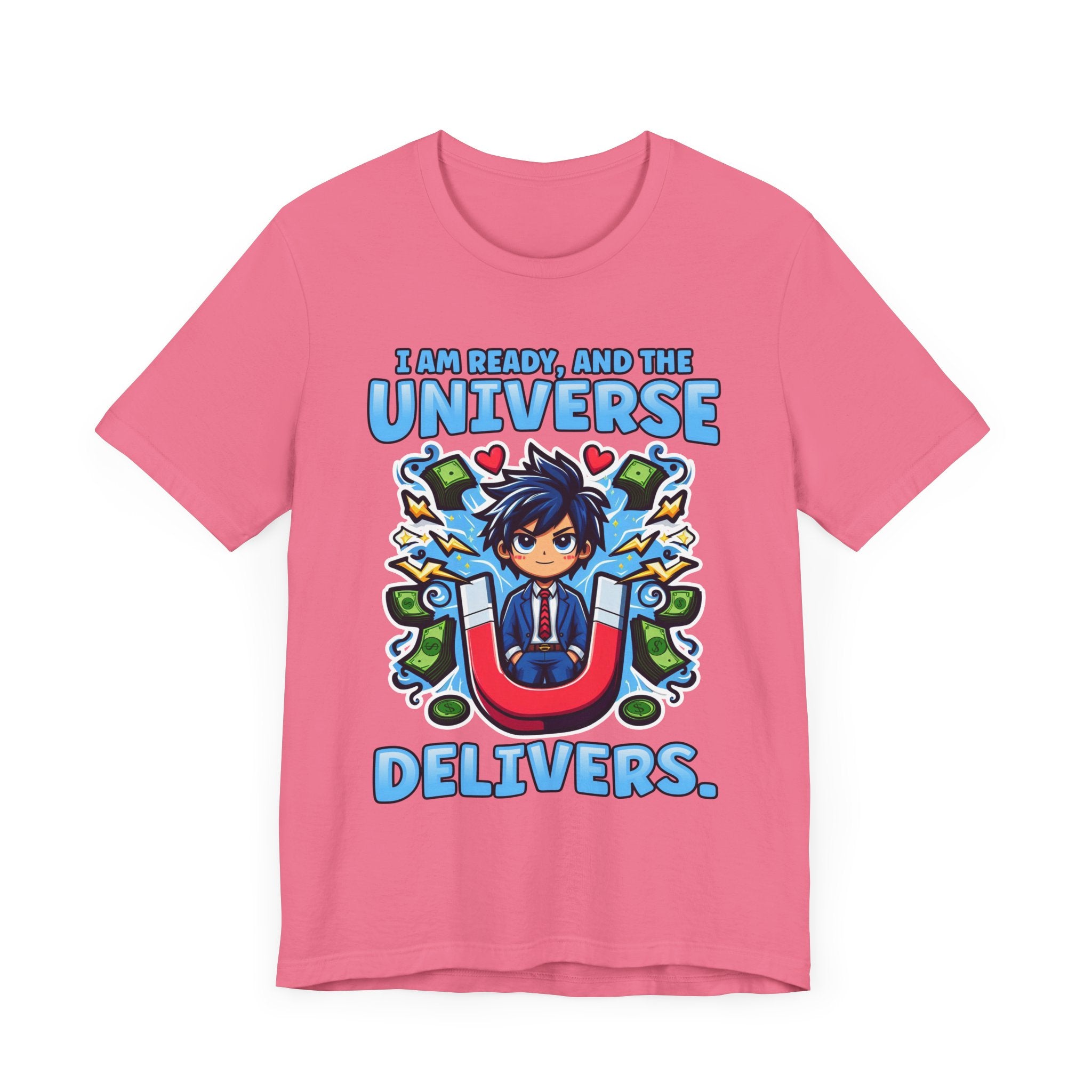 I Am Ready and the Universe Delivers Shirt, Manifestation Tee, Spiritual T Shirt, Law of Attraction Shirt, Cosmic Belief Gift