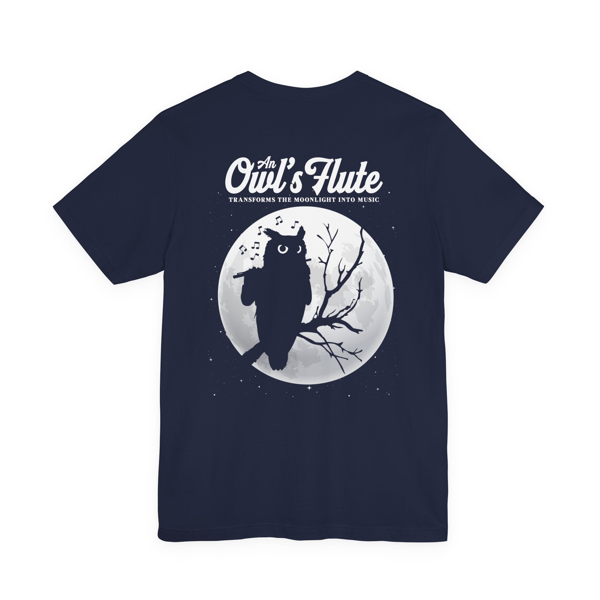 Owl Flute Midnight Melody Moonlight Music T-Shirt