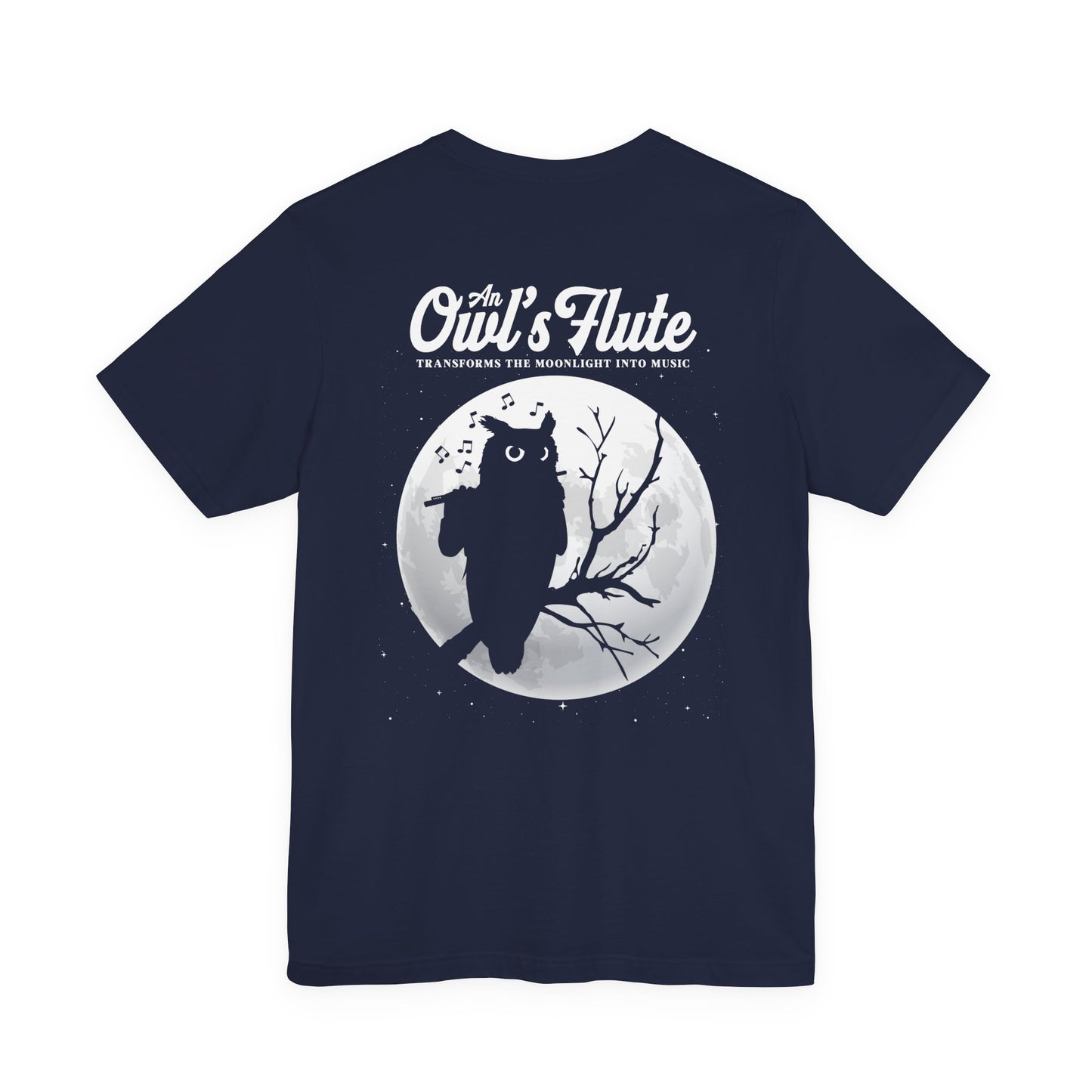 Owl Flute Midnight Melody Moonlight Music T-Shirt