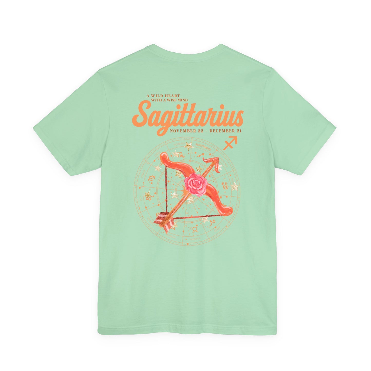 Sagittarius Zodiac T-Shirt – A Wild Heart With a Wise Mind