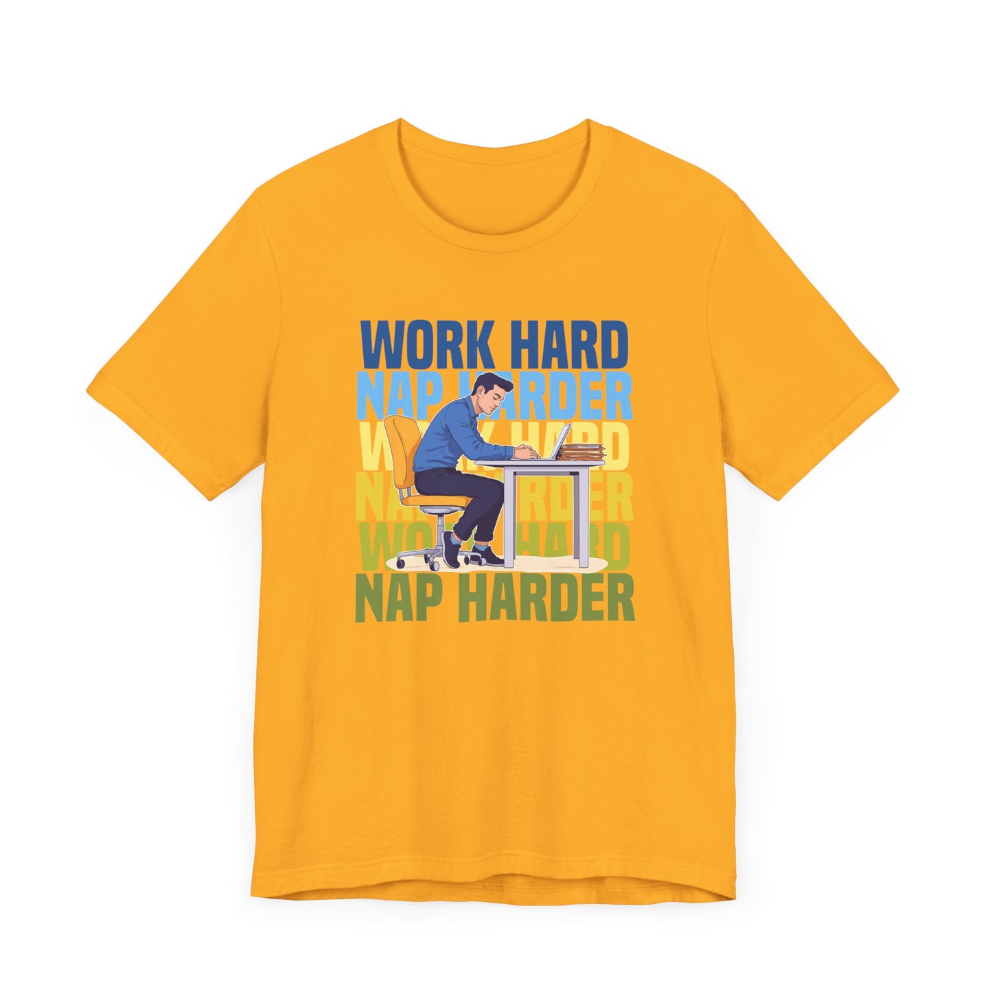 Work Hard Nap Harder Tee, Office Life Humor Shirt, Productivity Fatigue Top, Corporate Grind Graphic Tee, Tired Employee Gift