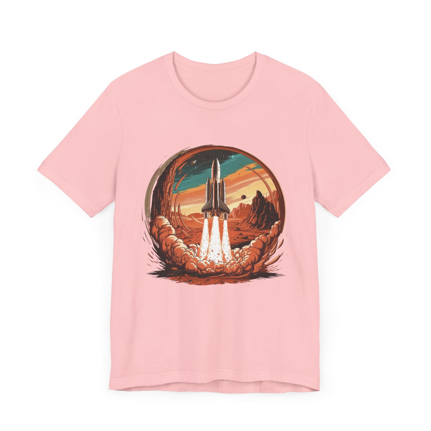 Mars or Bust Space Rocket Launch T-Shirt
