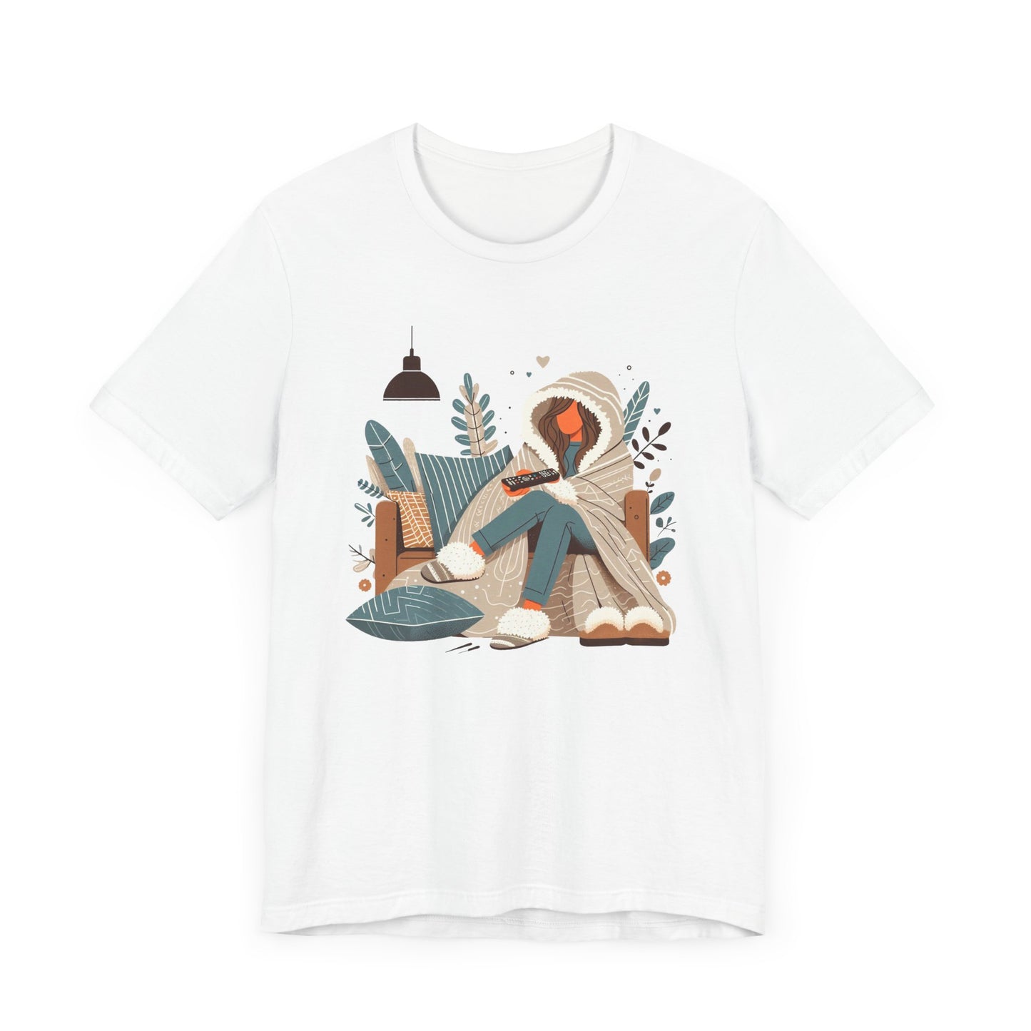 In My Lazy Era Relax and Unwind | Girl on Sofa with Remote Graphic T-Shirt