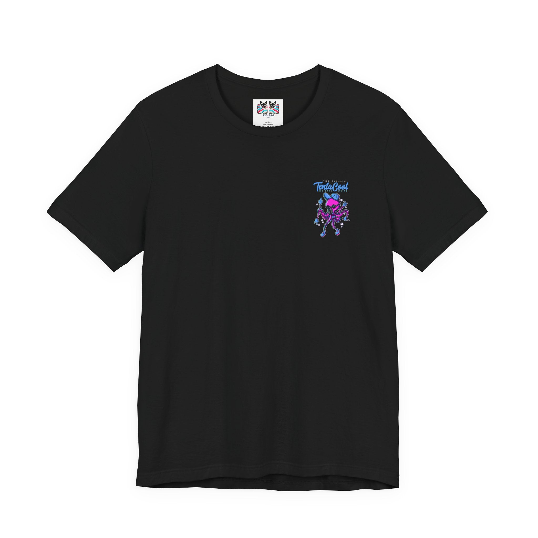 The Classic Tentacool T-Shirt – Purple Robotic Octopus with Mic and Bubbles