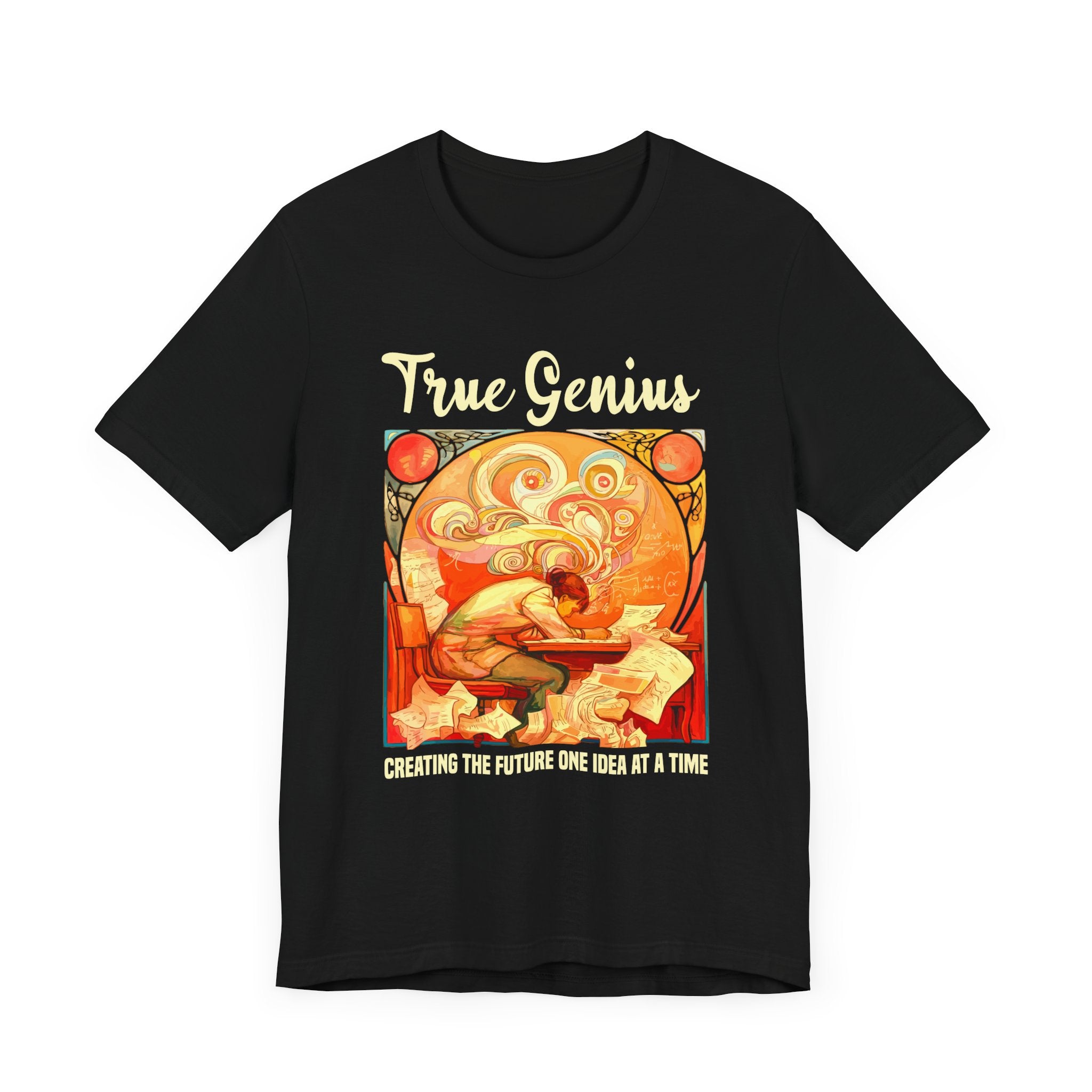Genius at Work Tee, Smart Humor Shirt, Academic Energy Top, Funny Intelligence Graphic Tee, Clever Nerd Gift