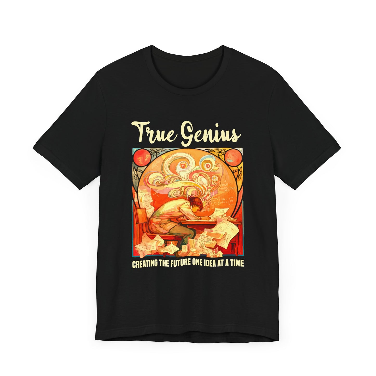 Genius at Work Tee, Smart Humor Shirt, Academic Energy Top, Funny Intelligence Graphic Tee, Clever Nerd Gift