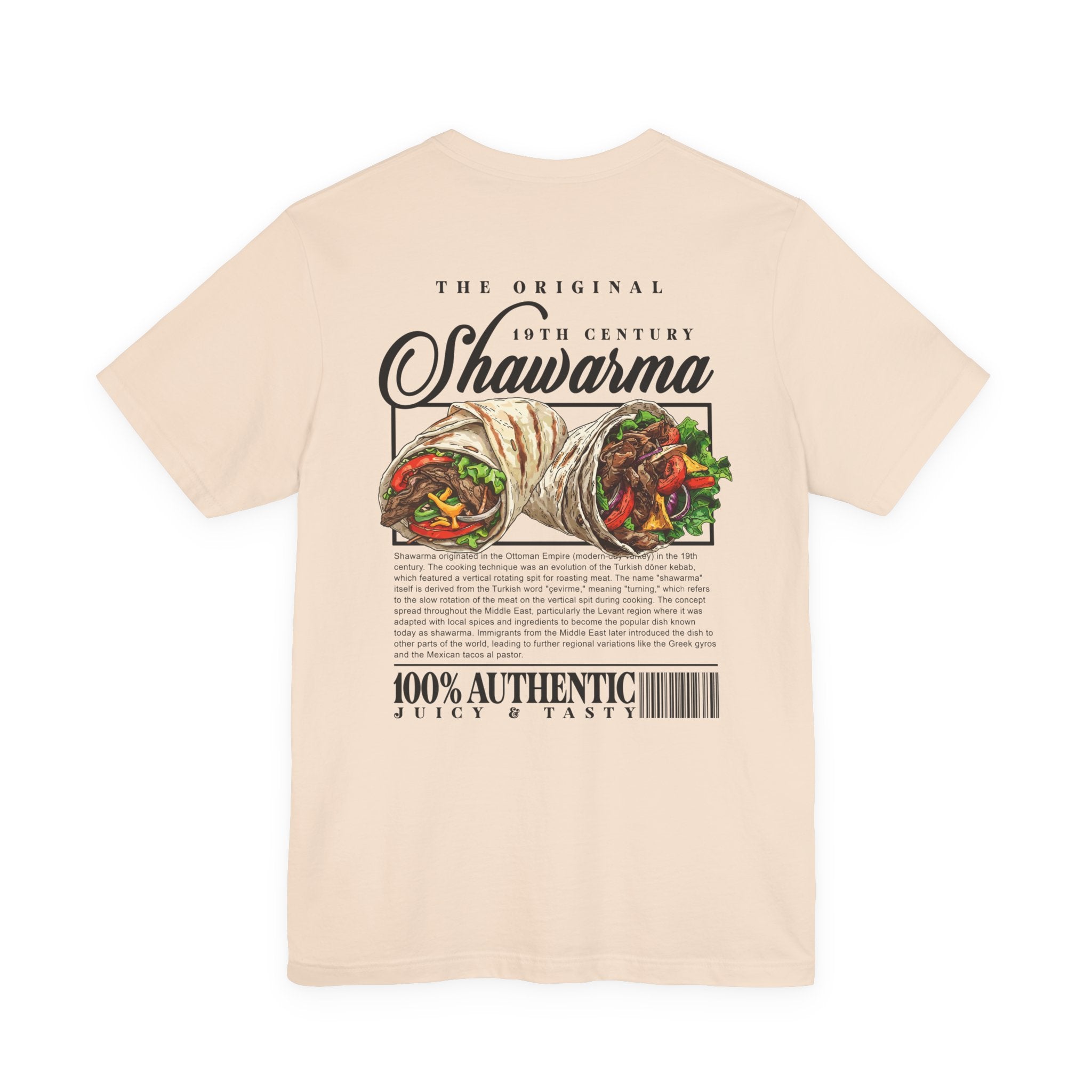 The Classic Shawarma 19th Century Tshirt – Middle Eastern Culinary Icon