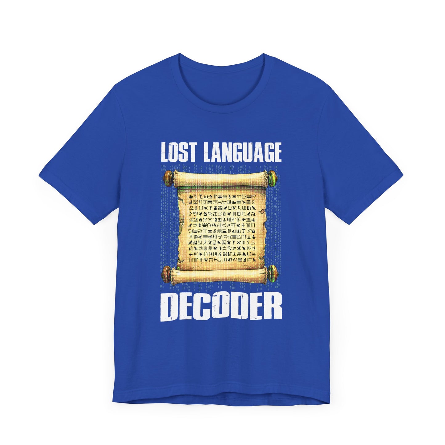 Lost Language Decoder Tee, Ancient Code Shirt, Linguistics Nerd Top, Script Symbol Graphic, Historian Puzzle Gift