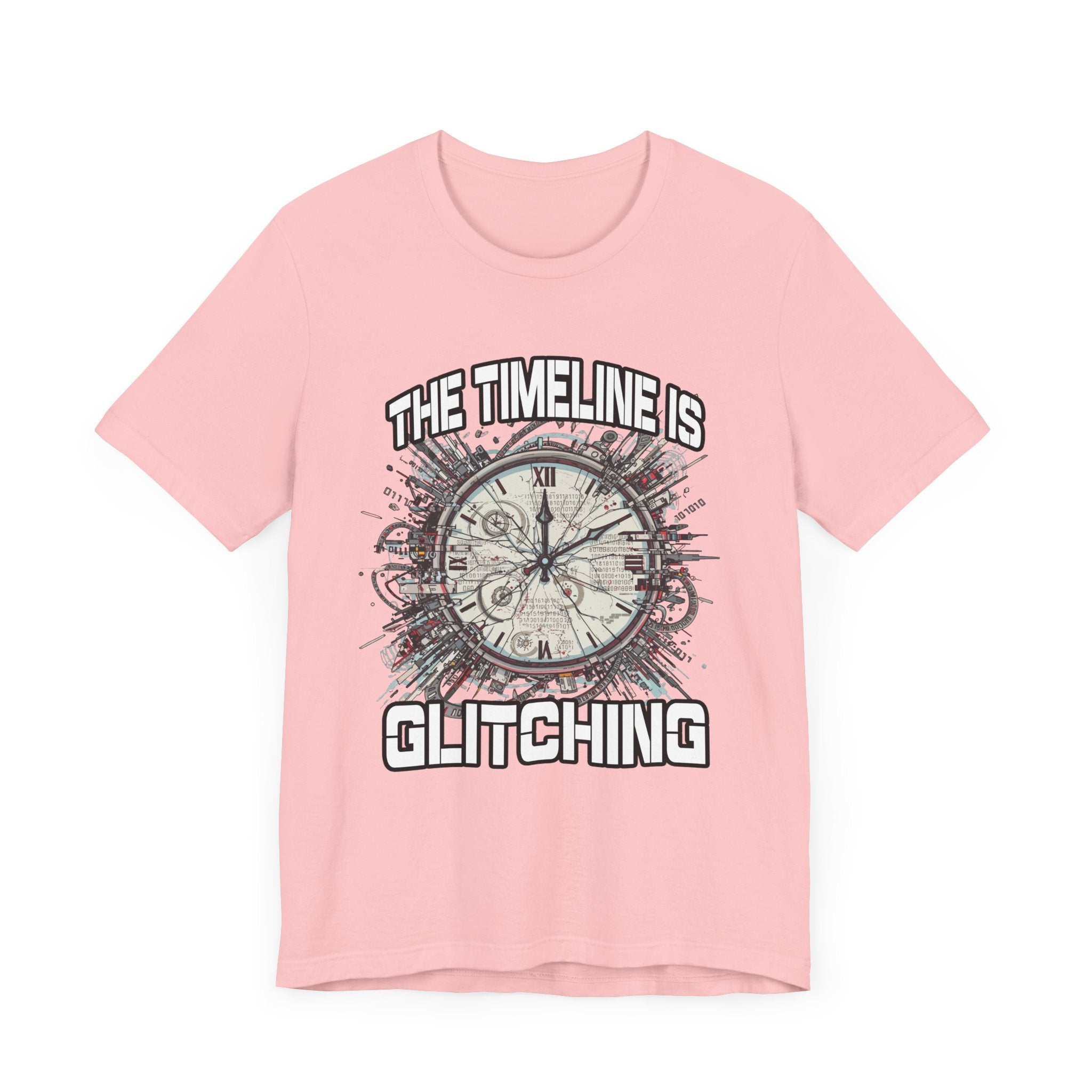 The Timeline is Glitching Tee, Sci-Fi Reality Error Shirt, Alternate Universe Humor Tee, Time Travel Nerd Gift Top