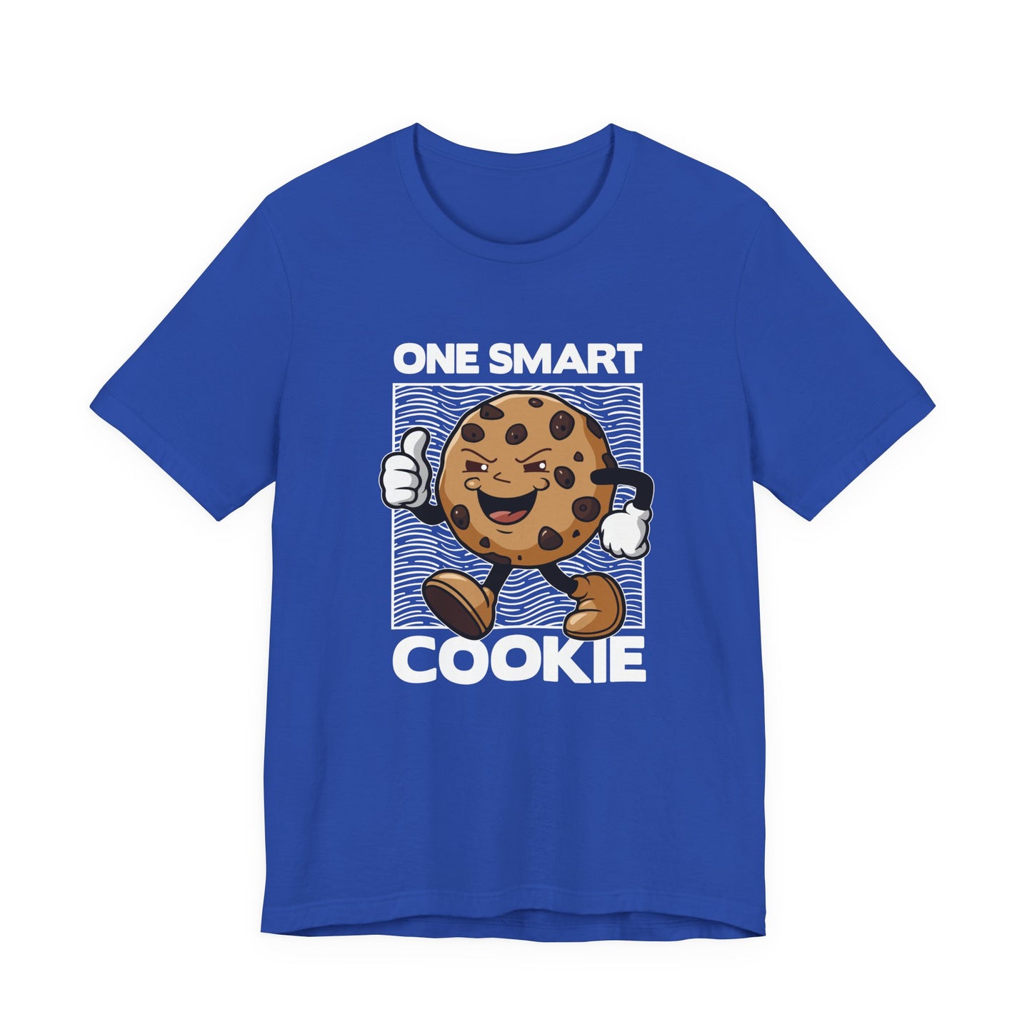 One Smart Cookie Tshirt – Happy Smiling Cookie Walking with Thumbs Up Graphic
