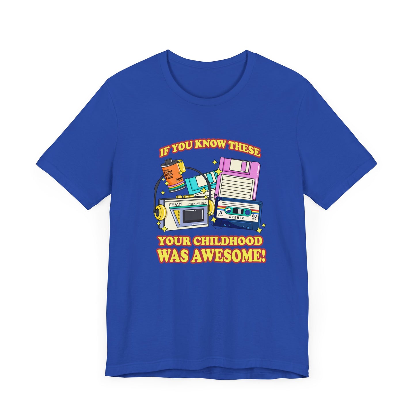 If You Know These Your Childhood was Awesome T-Shirt – Retro Nostalgia Tech Tee