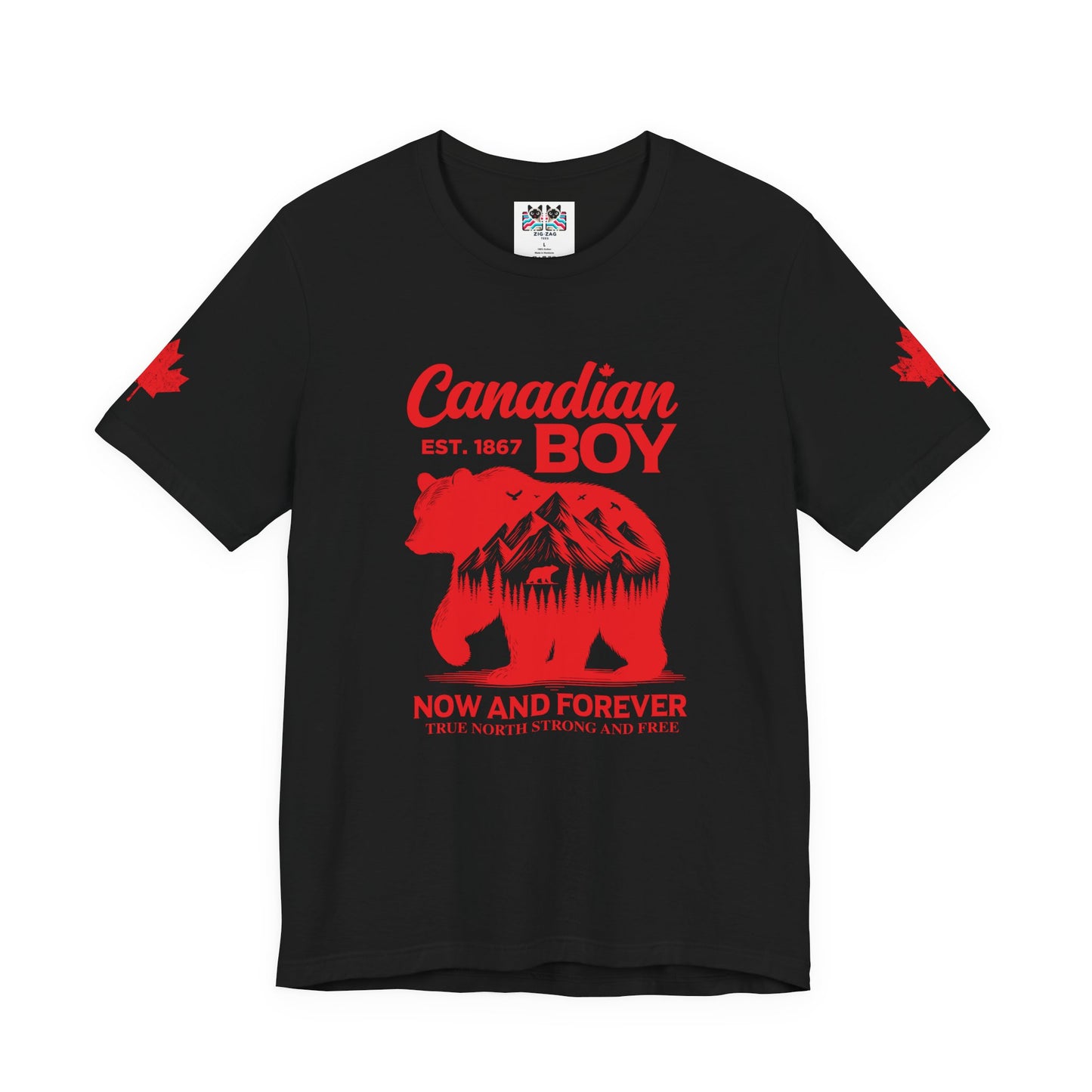 Canadian Boy Wilderness Bear T-Shirt