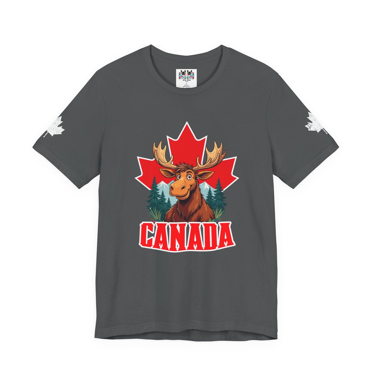 Canada Maple Moose Cartoon T-Shirt