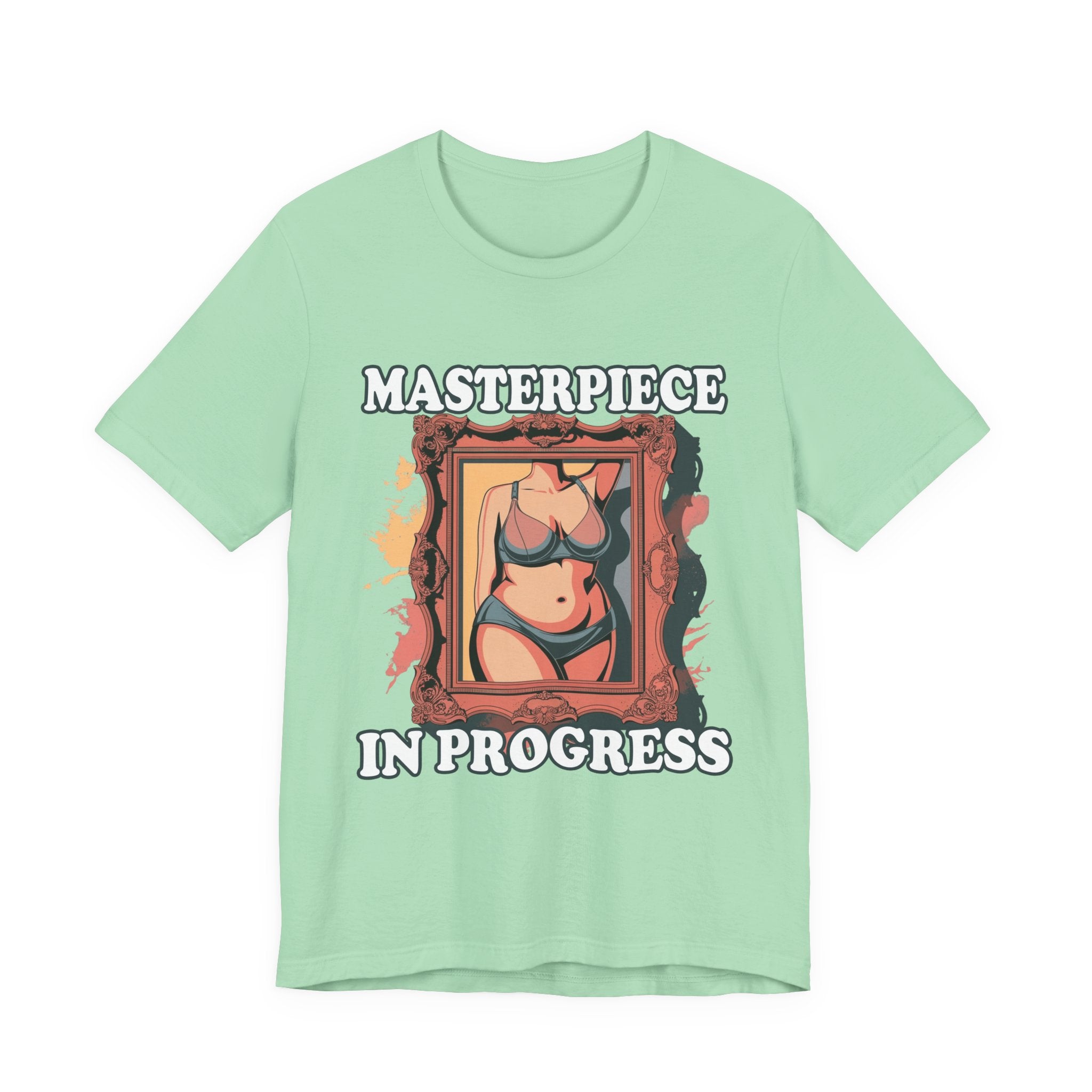 Masterpiece in Progress – Bodies Are Art in Photo Frame Body Positive Graphic T-Shirt