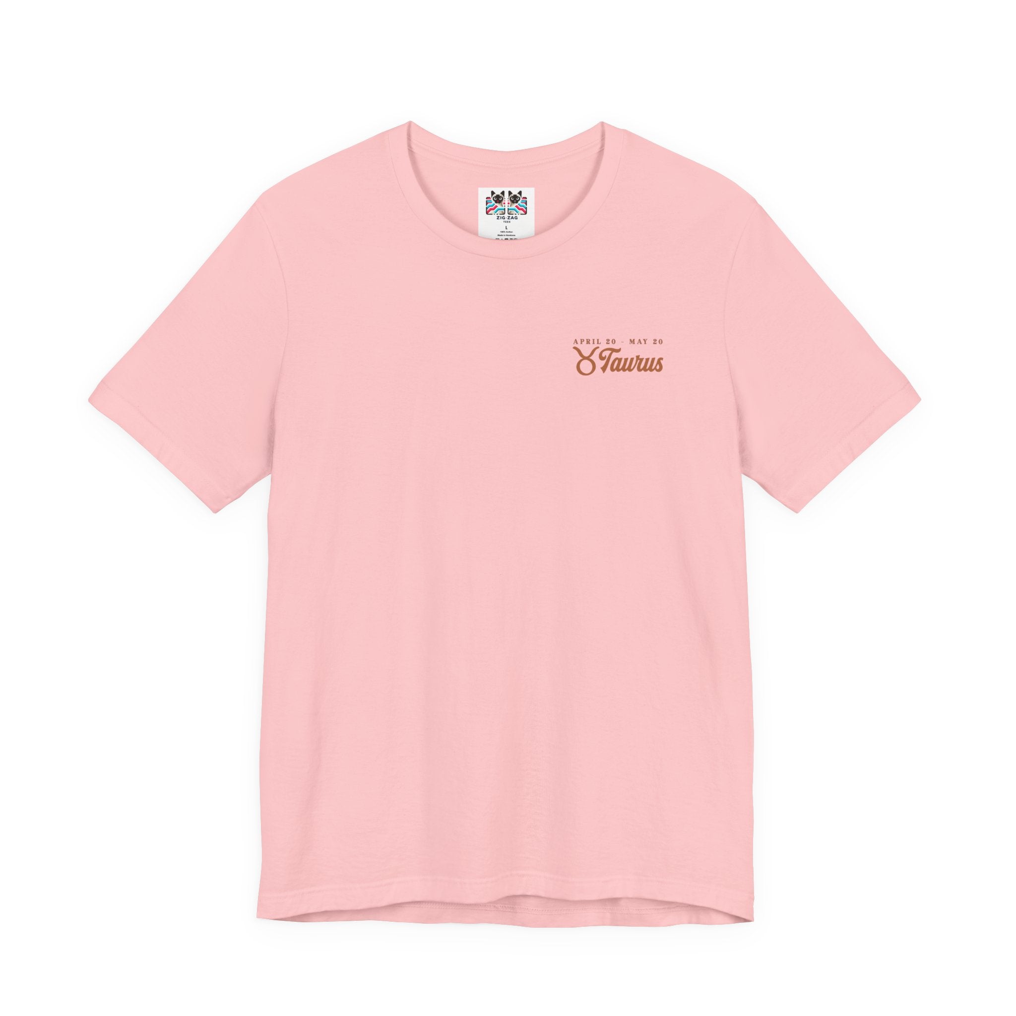 Taurus Zodiac T-Shirt – Patient as the Earth Persistent as the Seasons with astrological wheel