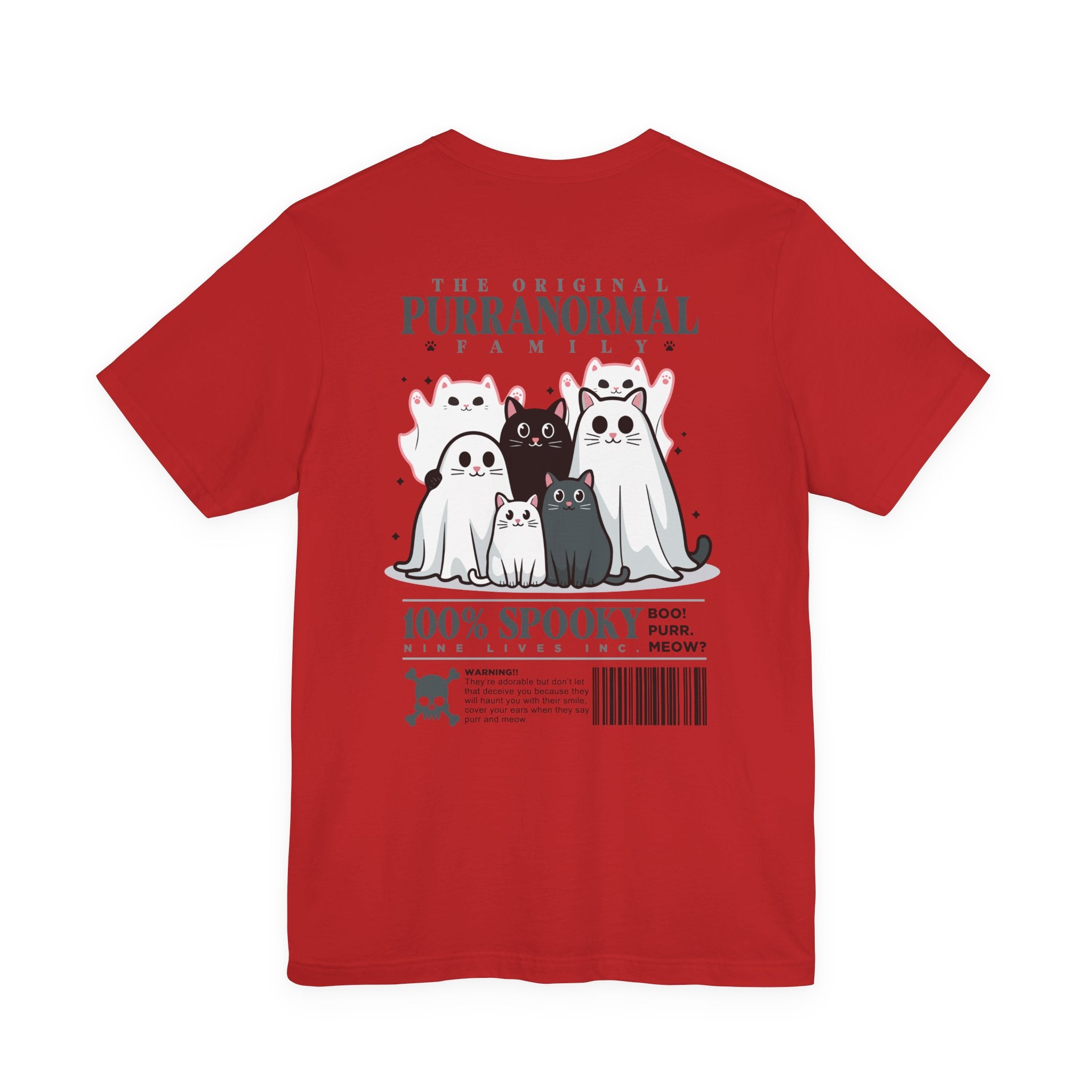 The Purranormal Family T-Shirt – Real and Ghost Cats Spooky Graphic