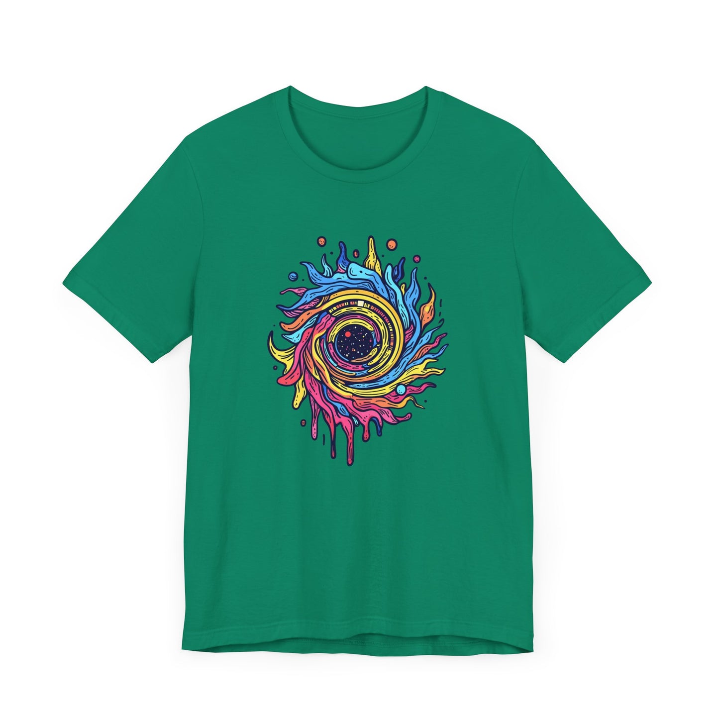 Colorful Sonic Spiral – Vibrant Psychedelic Spiral Graphic T-Shirt