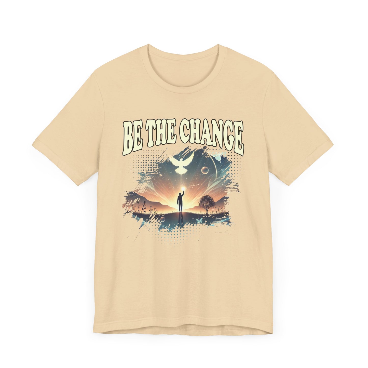 Be the Change | Walking Toward Sunset & White Pigeon T-Shirt
