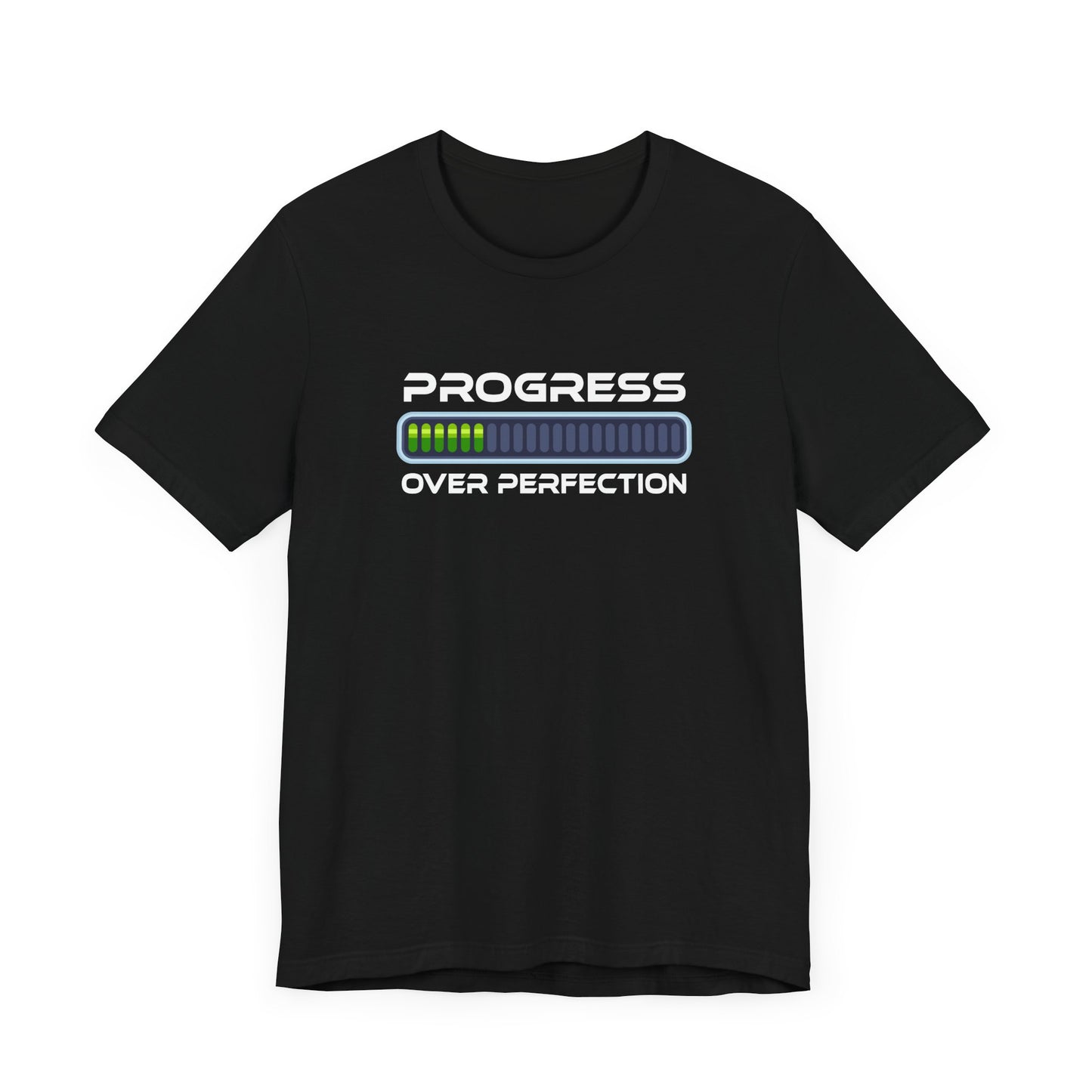 Progress Over Perfection Tee, Motivational Fitness Shirt, Personal Growth Workout Top, Gym Journey Graphic Tee, Daily Grind Gift