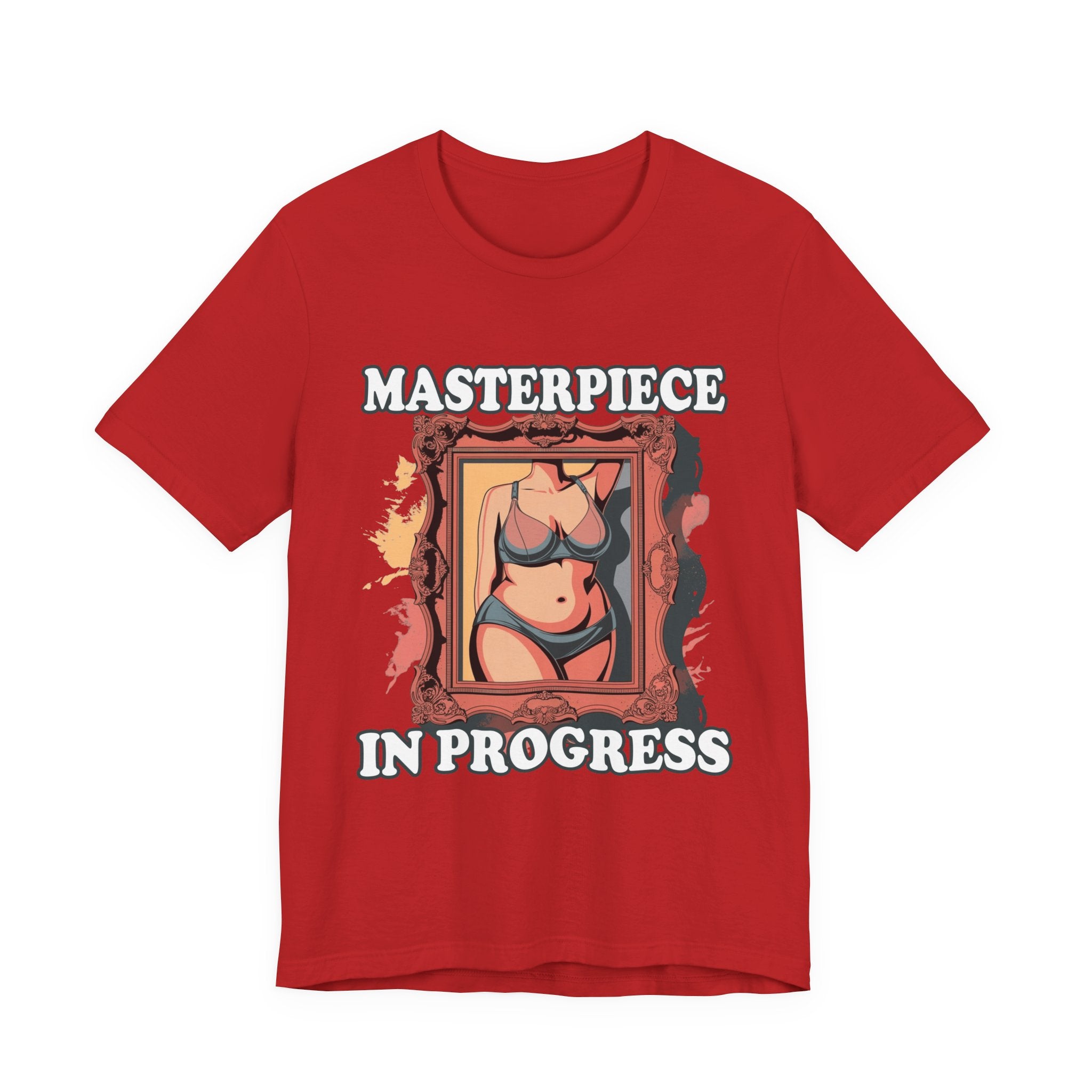 Masterpiece in Progress – Bodies Are Art in Photo Frame Body Positive Graphic T-Shirt