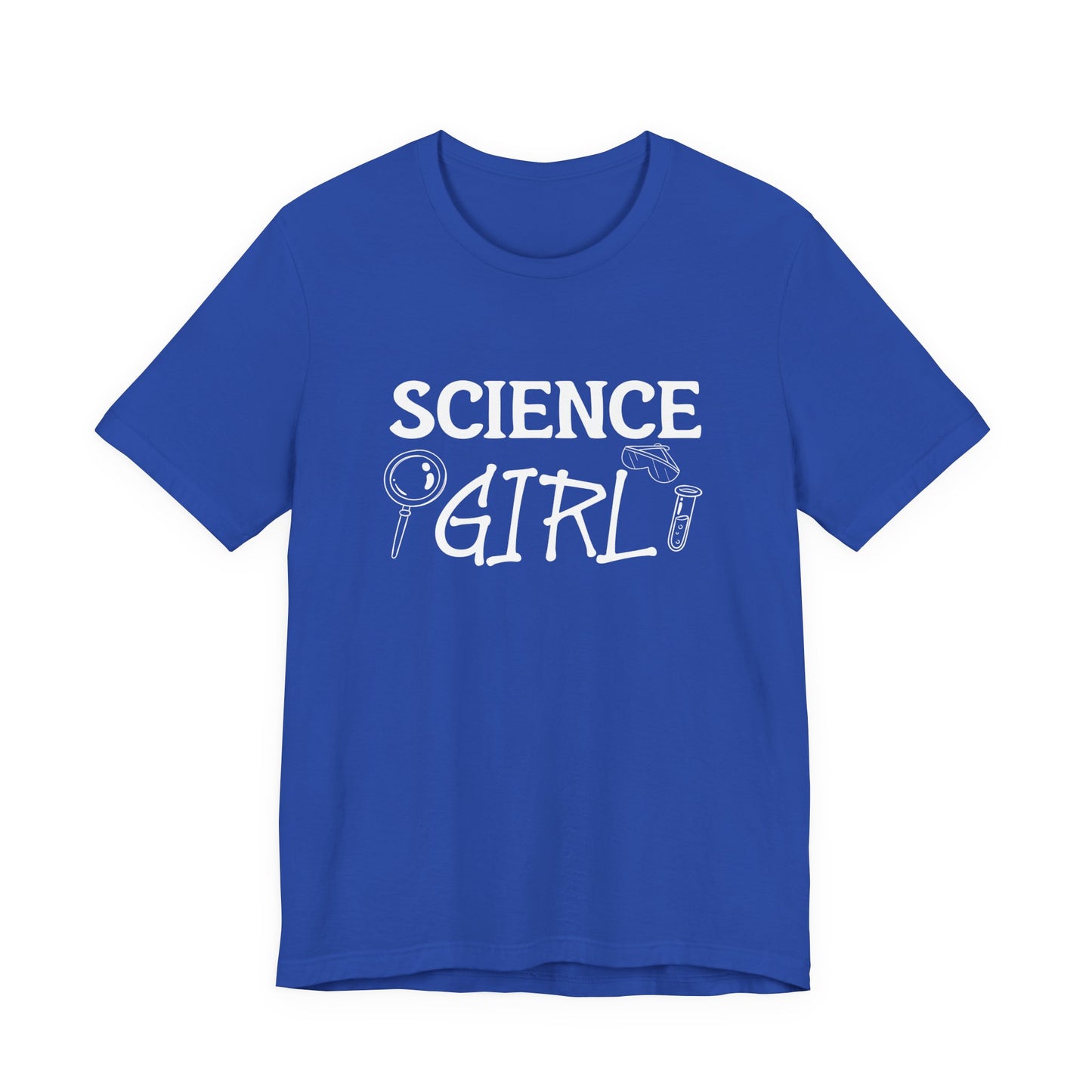 Science Girl T-Shirt – Cute STEM Graphic with Lab Equipment for Women and Girls
