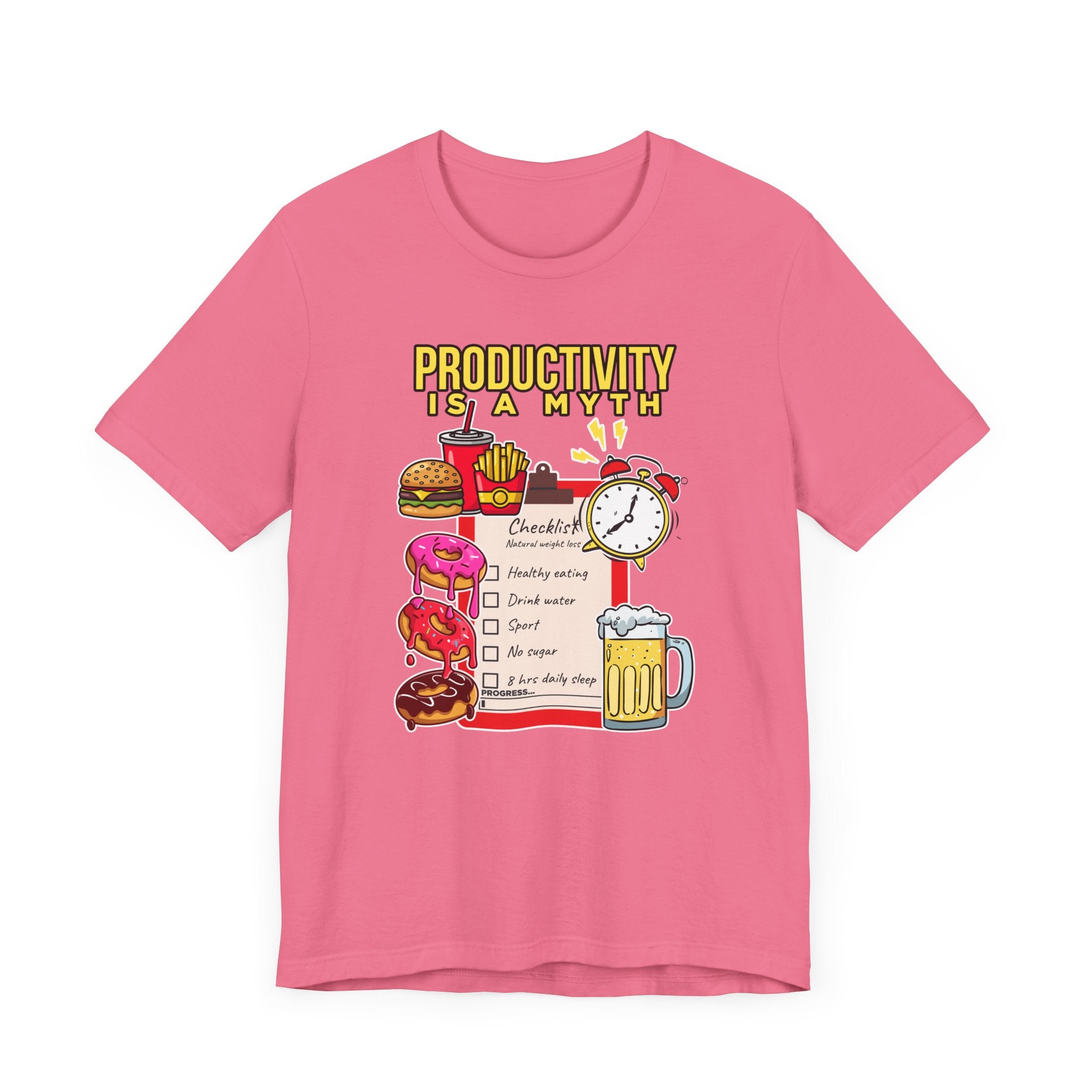 Productivity is a Myth Tee, Anti Hustle Culture Shirt, Lazy Life Graphic, Satirical Work Message Top, Modern Mindset Gift