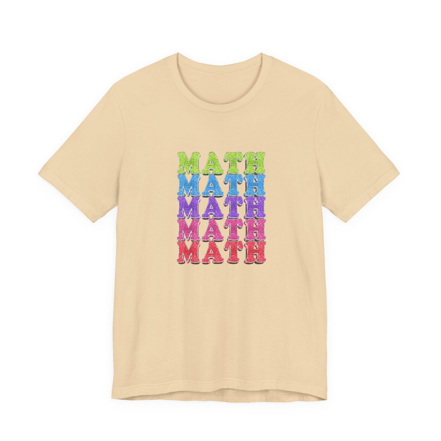 Math Repeated Tshirt – Bold Typography Design for Math Enthusiasts