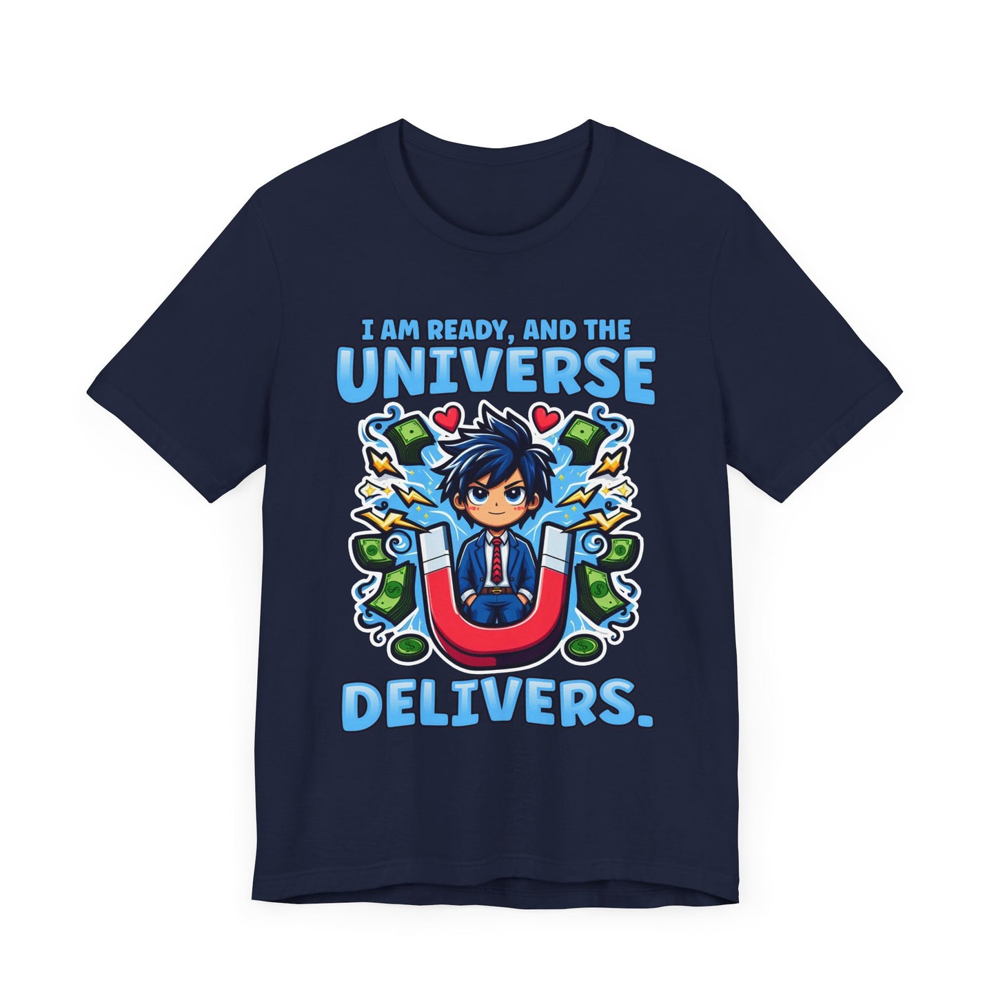 I Am Ready and the Universe Delivers Shirt, Manifestation Tee, Spiritual T Shirt, Law of Attraction Shirt, Cosmic Belief Gift