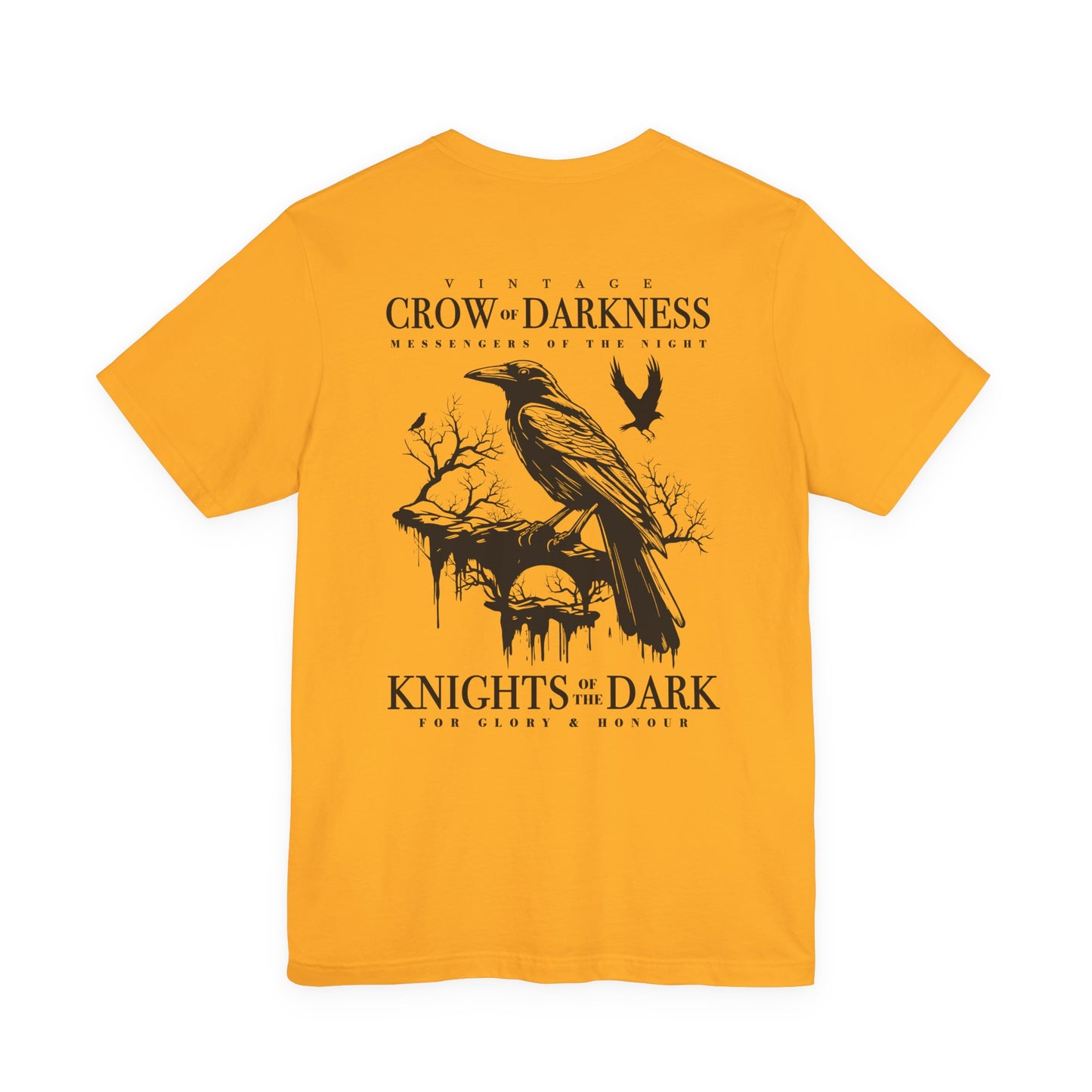 Vintage Crow of Darkness T-Shirt – Night Messenger Graphic